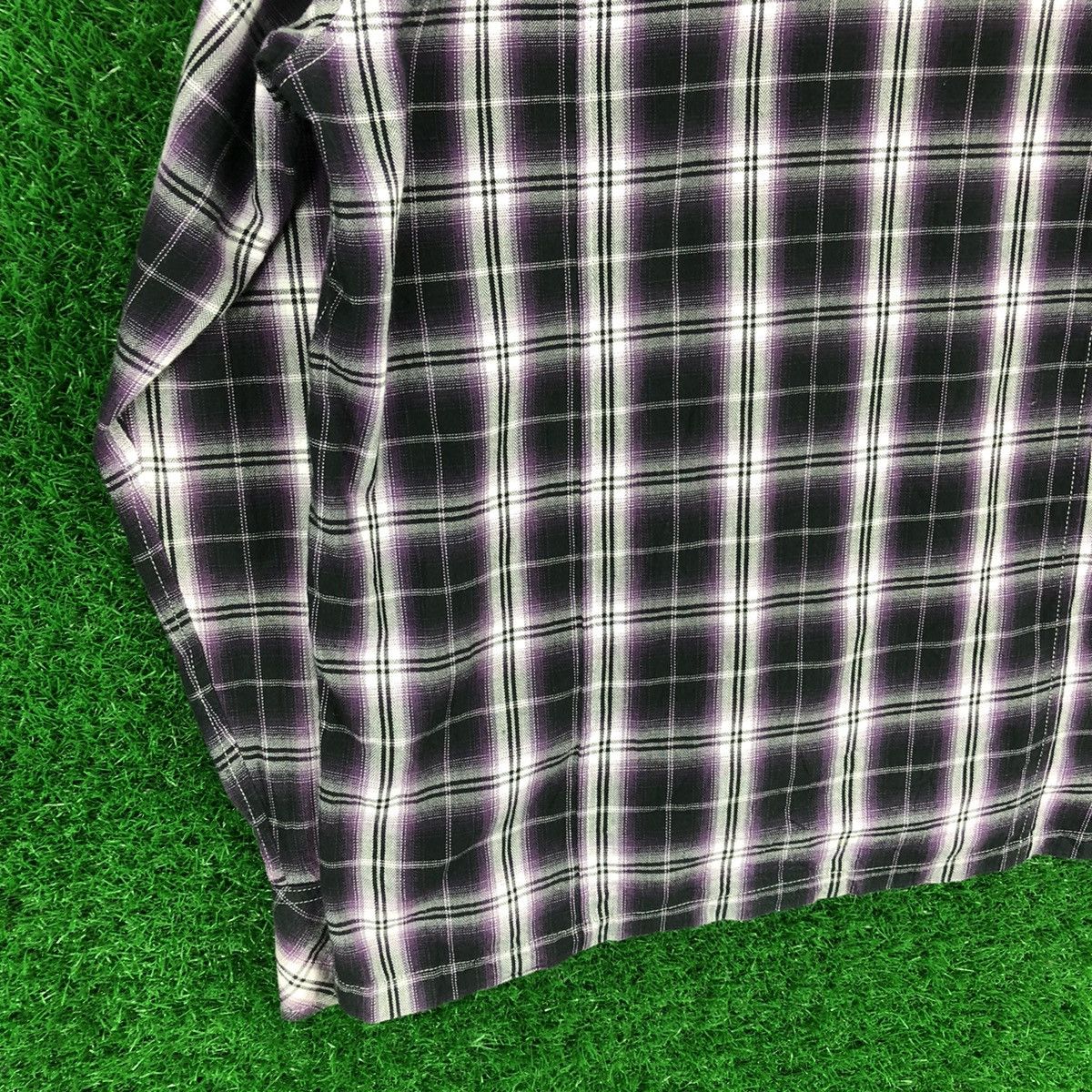 Japanese Brand Vintage 90's Shadow Plaid Checker Sweater Hoodie Zipper Size US M / EU 48-50 / 2 - 6 Thumbnail