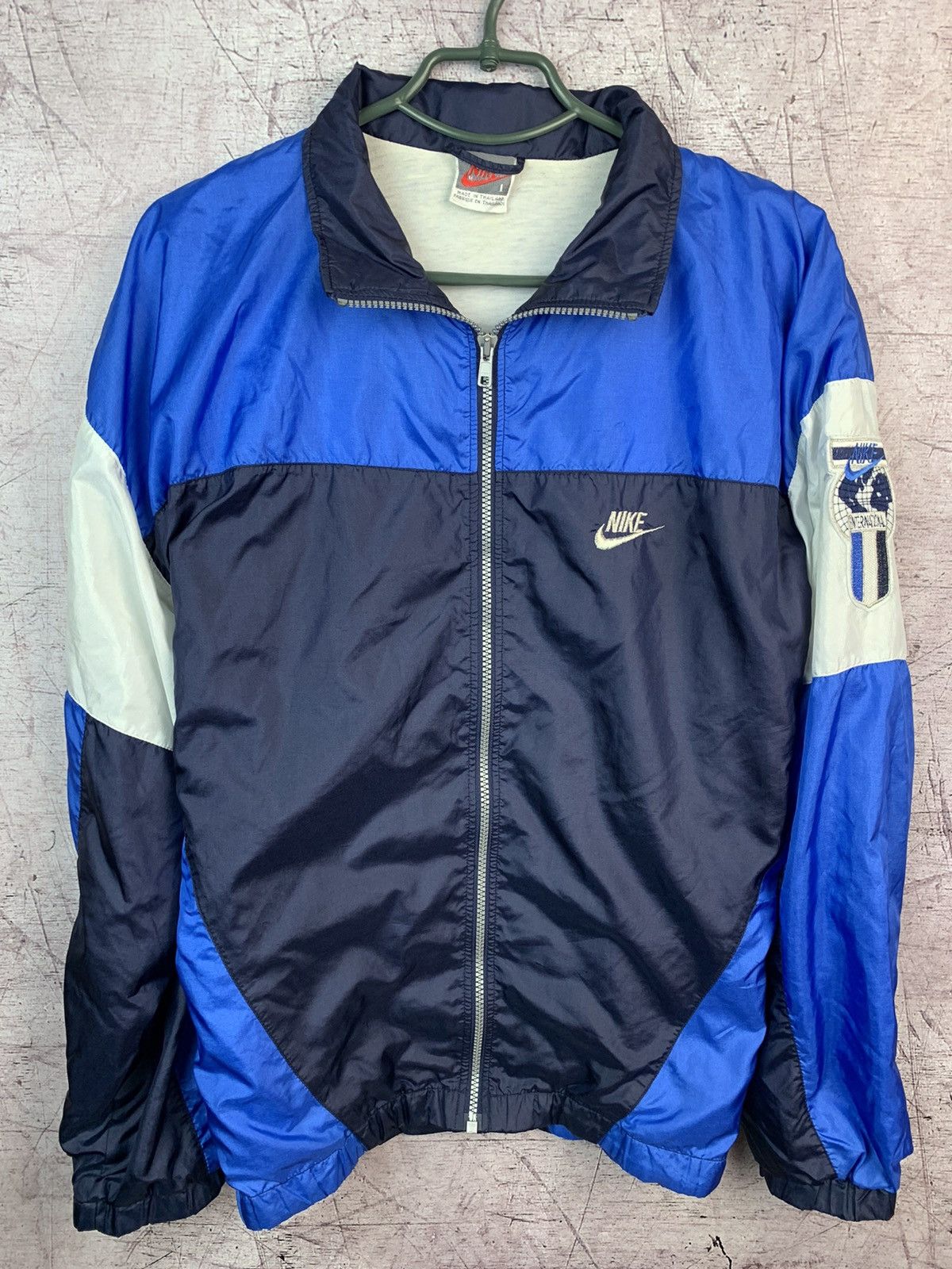 Nike Nike Tracksuit International 80-90s Y2K Vintage Jacket Size US L / EU 52-54 / 3 - 3 Thumbnail