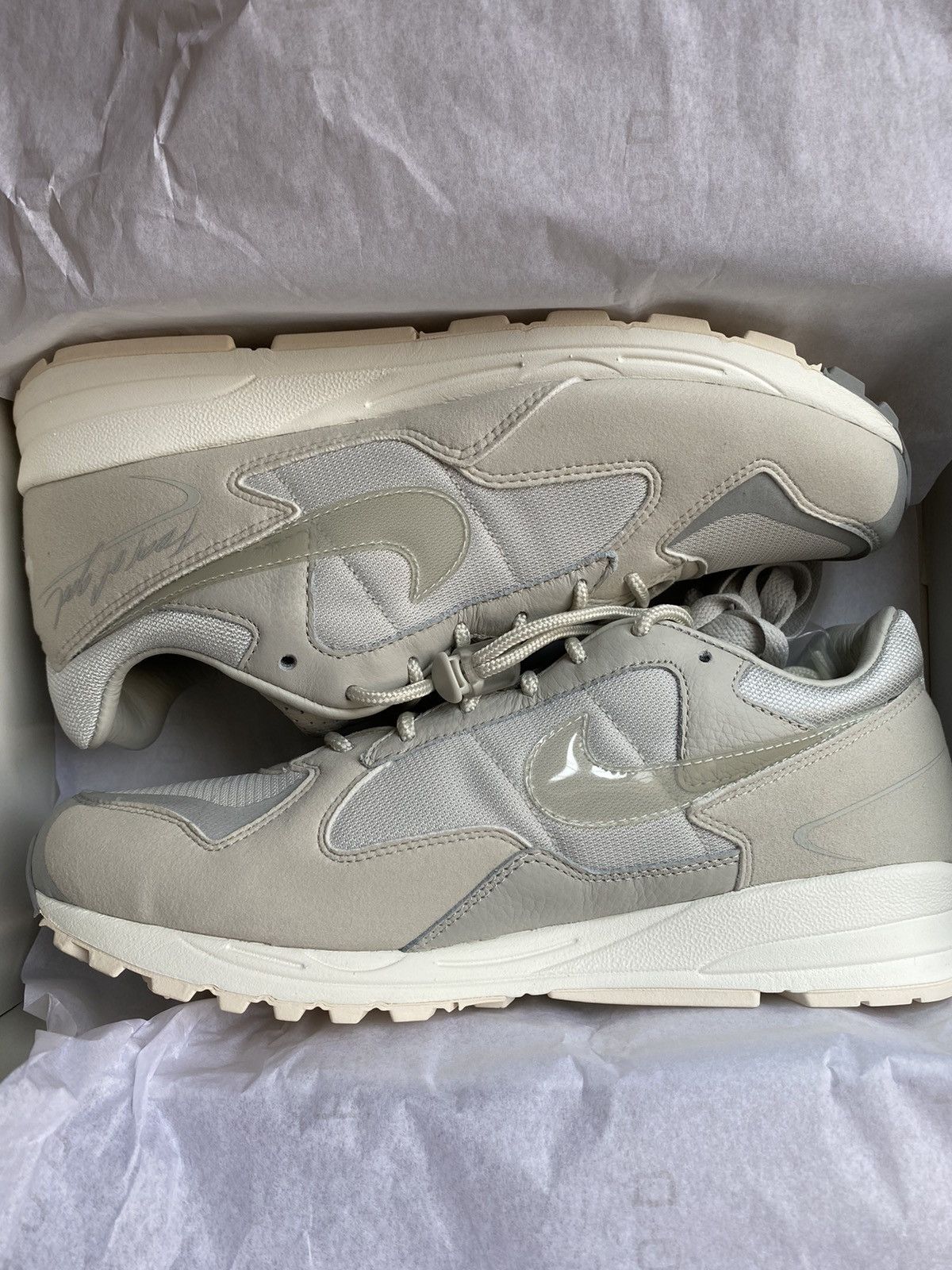 Fear of God × Nike Nike Air Fear of God Skylon 2 ‘Light Bone’ Size US 9 / EU 42 - 4 Thumbnail