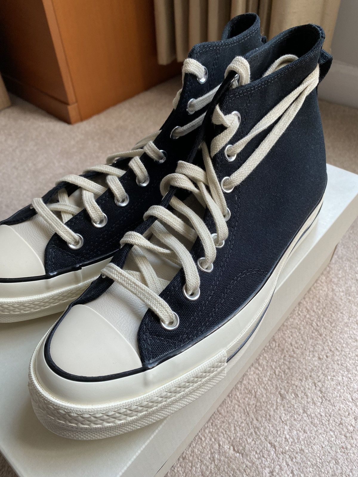 Converse Fear of God Essentials x Converse Chuck Taylor 70 Hi 'Black' |  Grailed