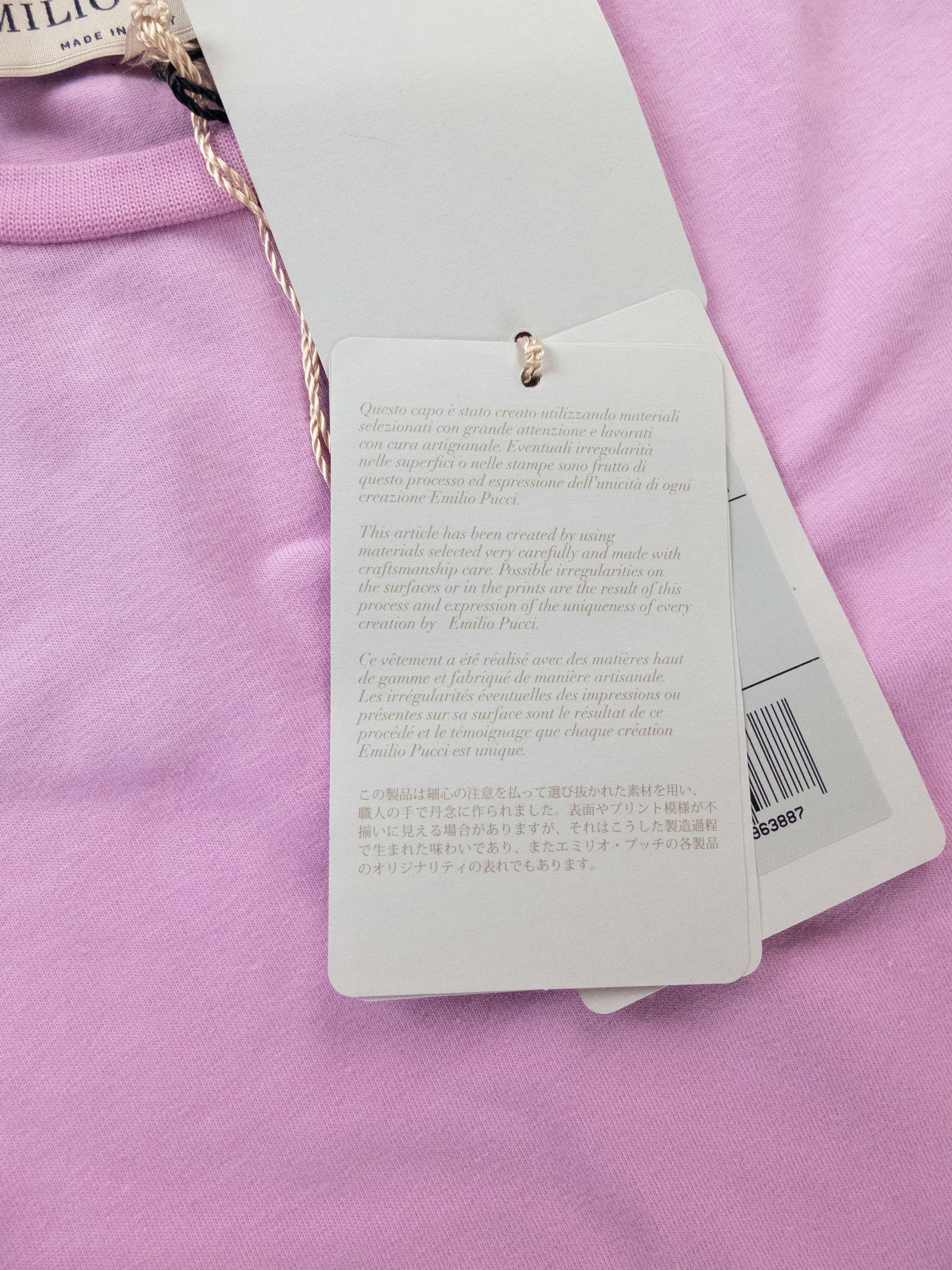 Emilio Pucci EMILIO PUCCI pink t-shirt w white skirt authentic Medium NWT Size M / US 6-8 / IT 42-44 - 7 Thumbnail