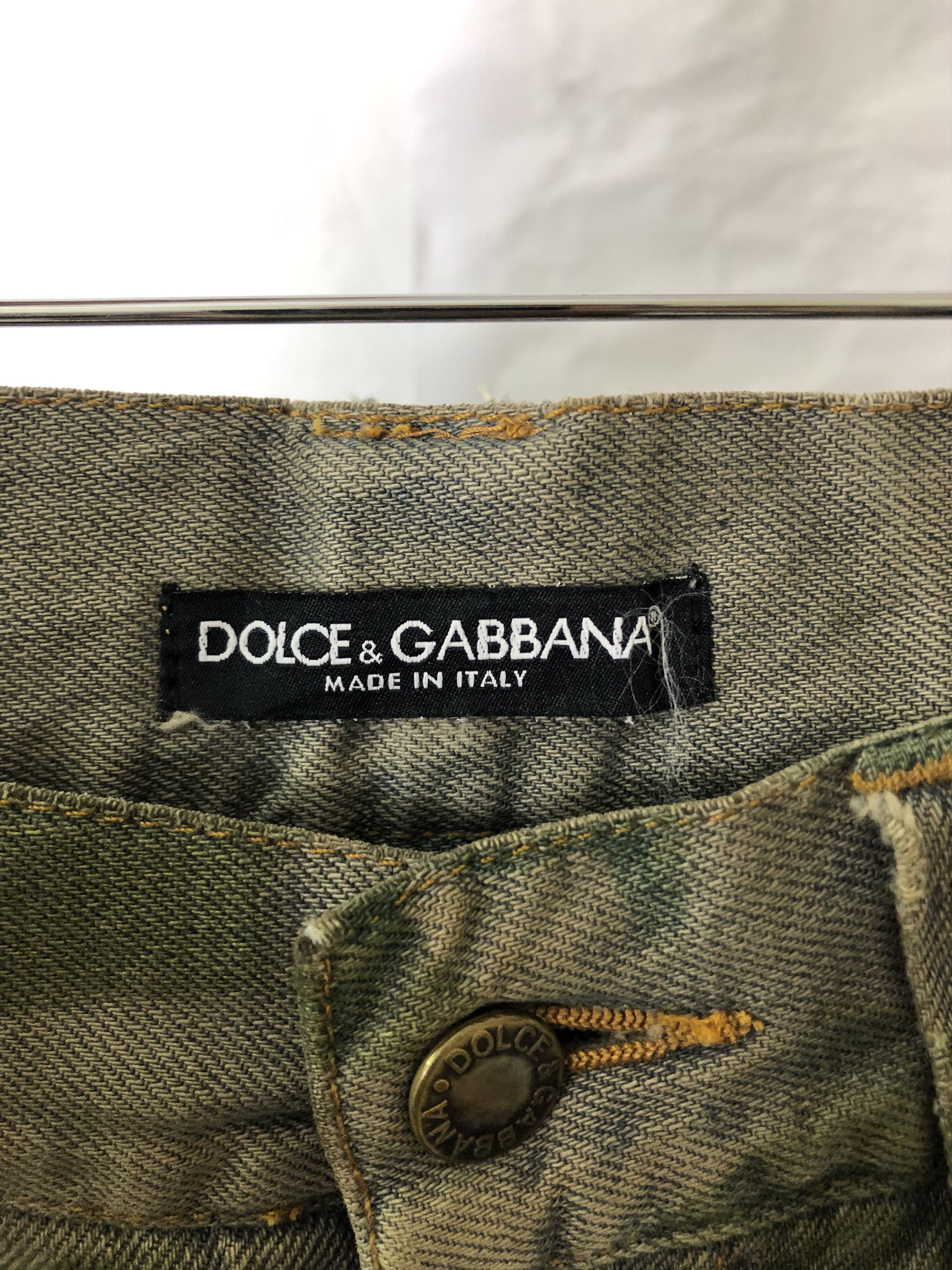 Dolce & Gabbana Dolce Gabbana Camo Denim Pants Size US 35 - 9 Thumbnail