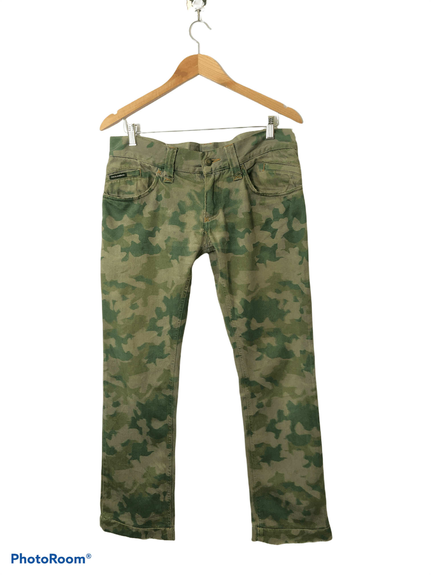 Dolce & Gabbana Dolce Gabbana Camo Denim Pants Size US 35 - 1 Thumbnail