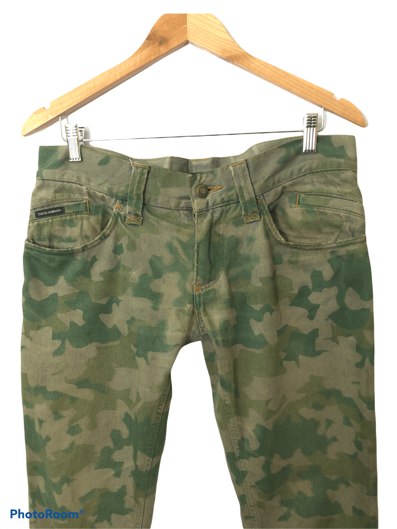 Dolce & Gabbana Dolce Gabbana Camo Denim Pants Size US 35 - 3 Thumbnail