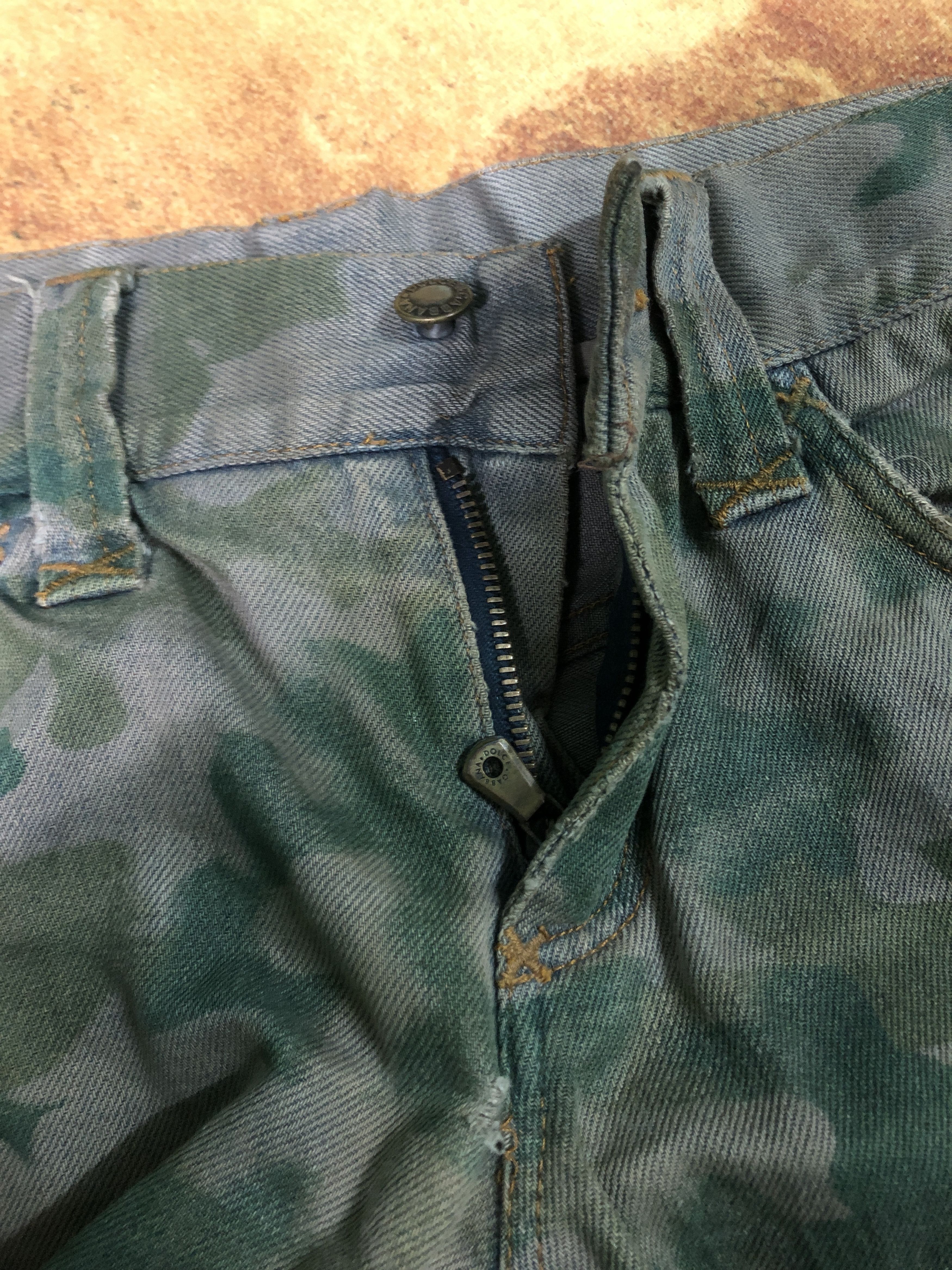 Dolce & Gabbana Dolce Gabbana Camo Denim Pants Size US 35 - 12 Thumbnail