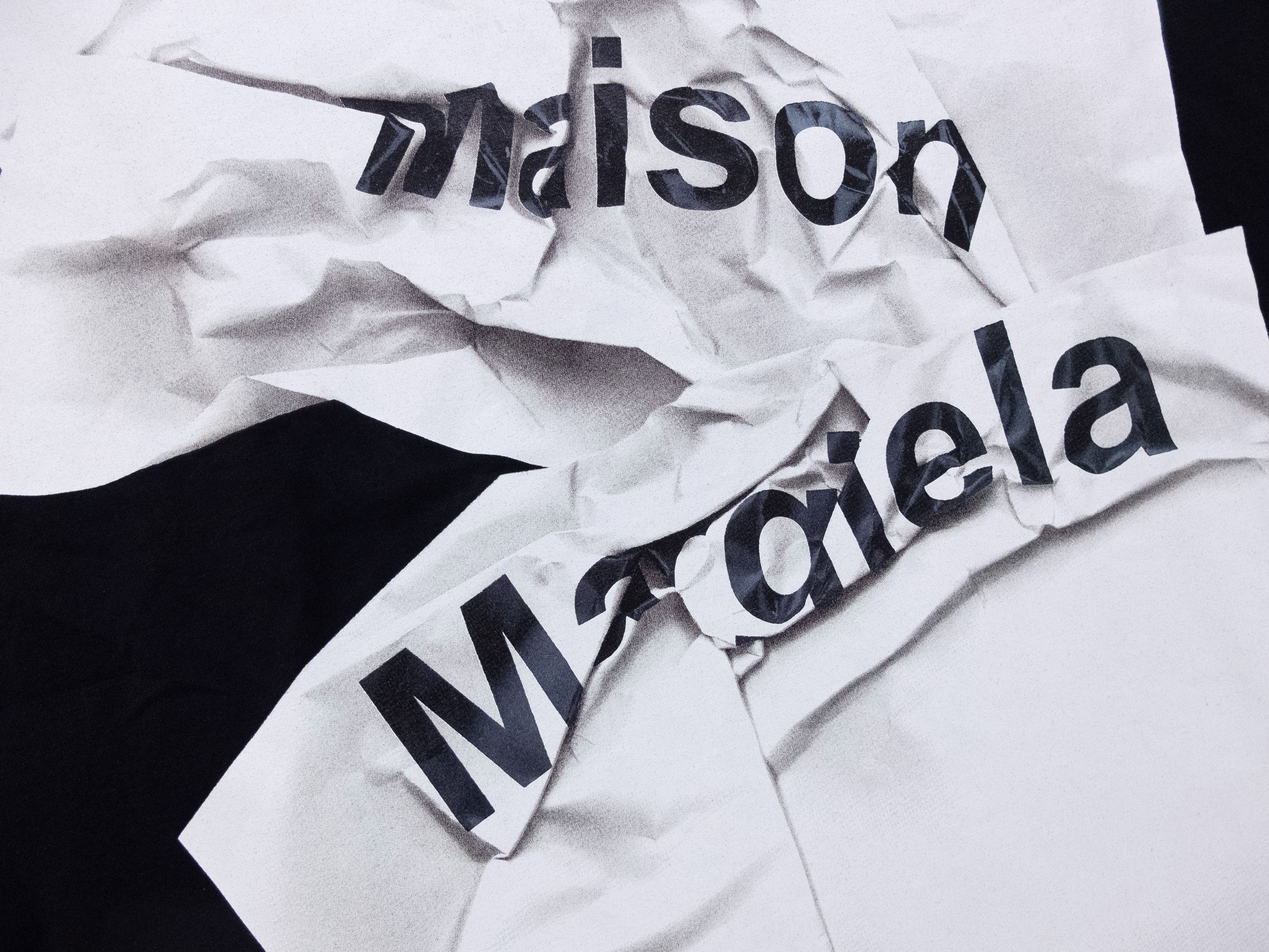 Maison Margiela MAISON MARTIN MARGIELA logo print black white t-shirt Medium Size M / US 6-8 / IT 42-44 - 5 Thumbnail