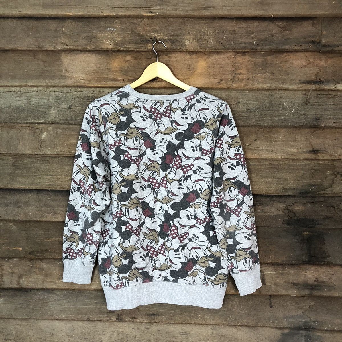 Disney × Mickey Mouse × Vintage Disney Mickey Mouse Grey Sweathshirt #5511 Size US L / EU 52-54 / 3 - 10 Thumbnail