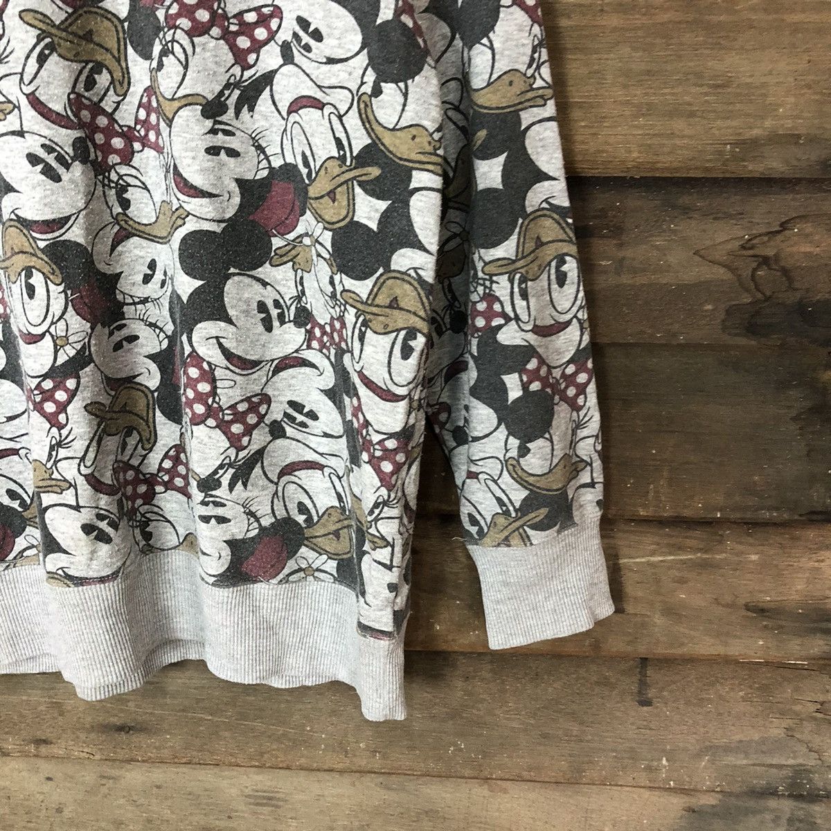 Disney × Mickey Mouse × Vintage Disney Mickey Mouse Grey Sweathshirt #5511 Size US L / EU 52-54 / 3 - 5 Thumbnail