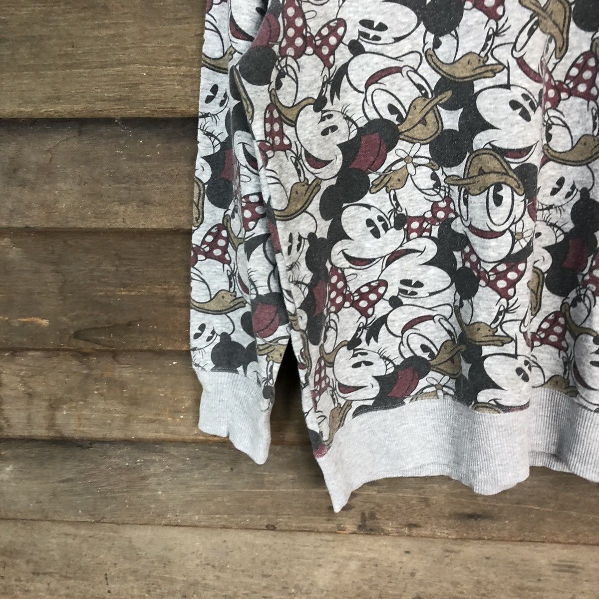 Disney × Mickey Mouse × Vintage Disney Mickey Mouse Grey Sweathshirt #5511 Size US L / EU 52-54 / 3 - 4 Thumbnail