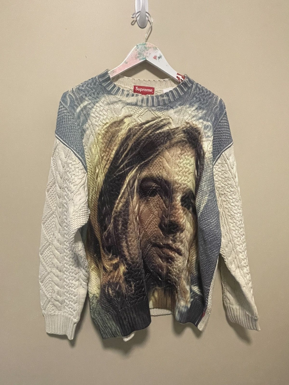 Supreme Supreme 2023SS Kurt cobain protrait sweater sz medium