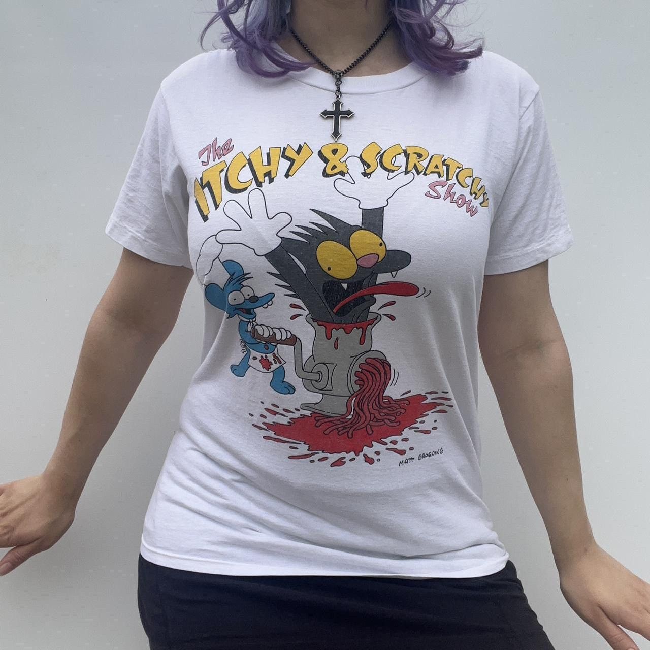 Playera Dtf Adulto Itchy And Scratchy Show Los Simpson Mod.1 | Meses Sin Interés - Foto 10