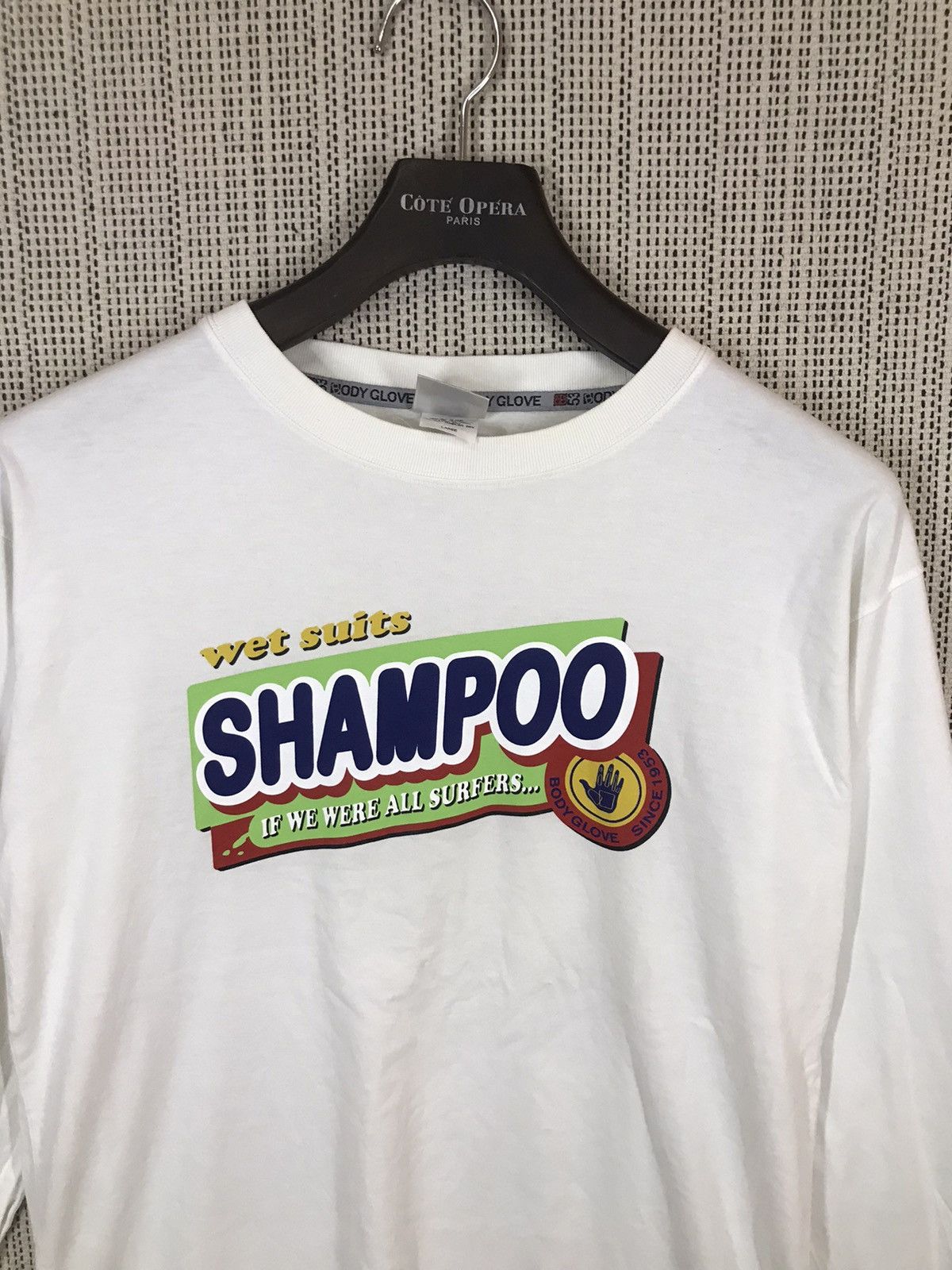Body Glove × Vintage ‼️VTG BODY GLOVE WET SUITS SHAMPOO SURFING TSHIRT LONGSLEEVE‼️ Size US L / EU 52-54 / 3 - 2 Thumbnail