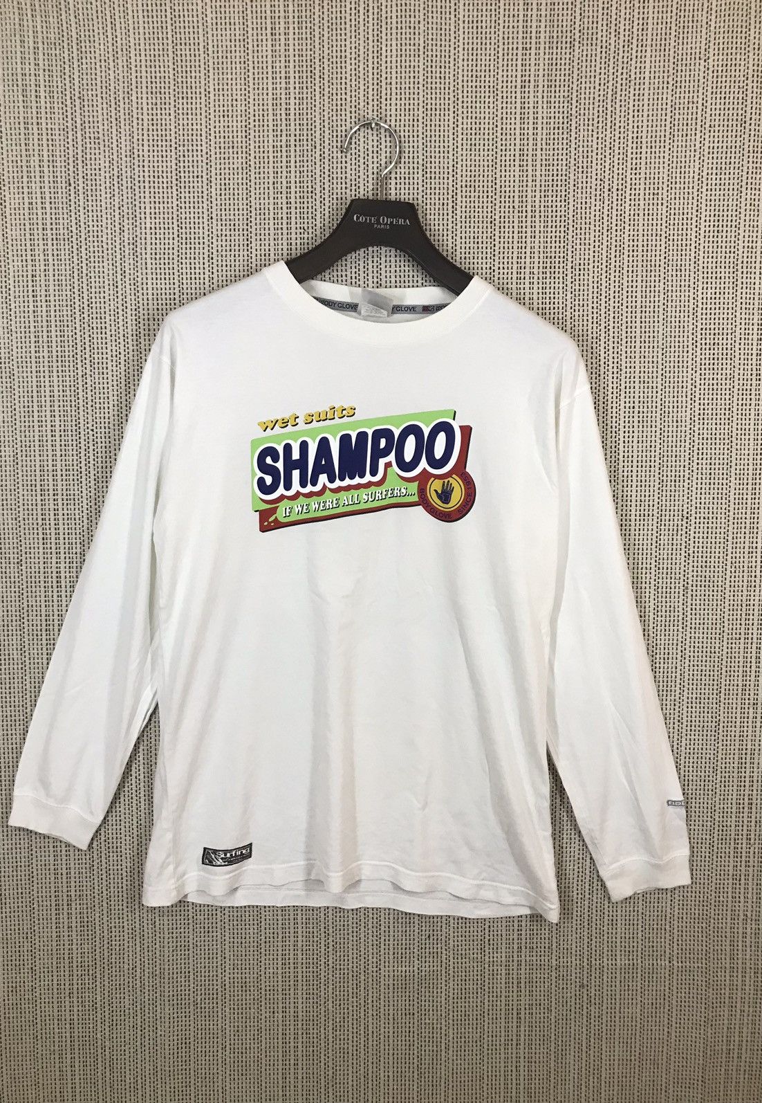 Body Glove × Vintage ‼️VTG BODY GLOVE WET SUITS SHAMPOO SURFING TSHIRT LONGSLEEVE‼️ Size US L / EU 52-54 / 3 - 1 Thumbnail