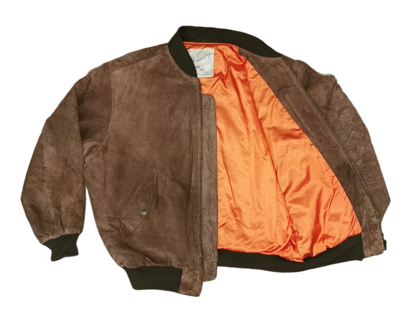 Other Mayson Grey Leather Varsity Jacket Size US L / EU 52-54 / 3 - 8 Thumbnail