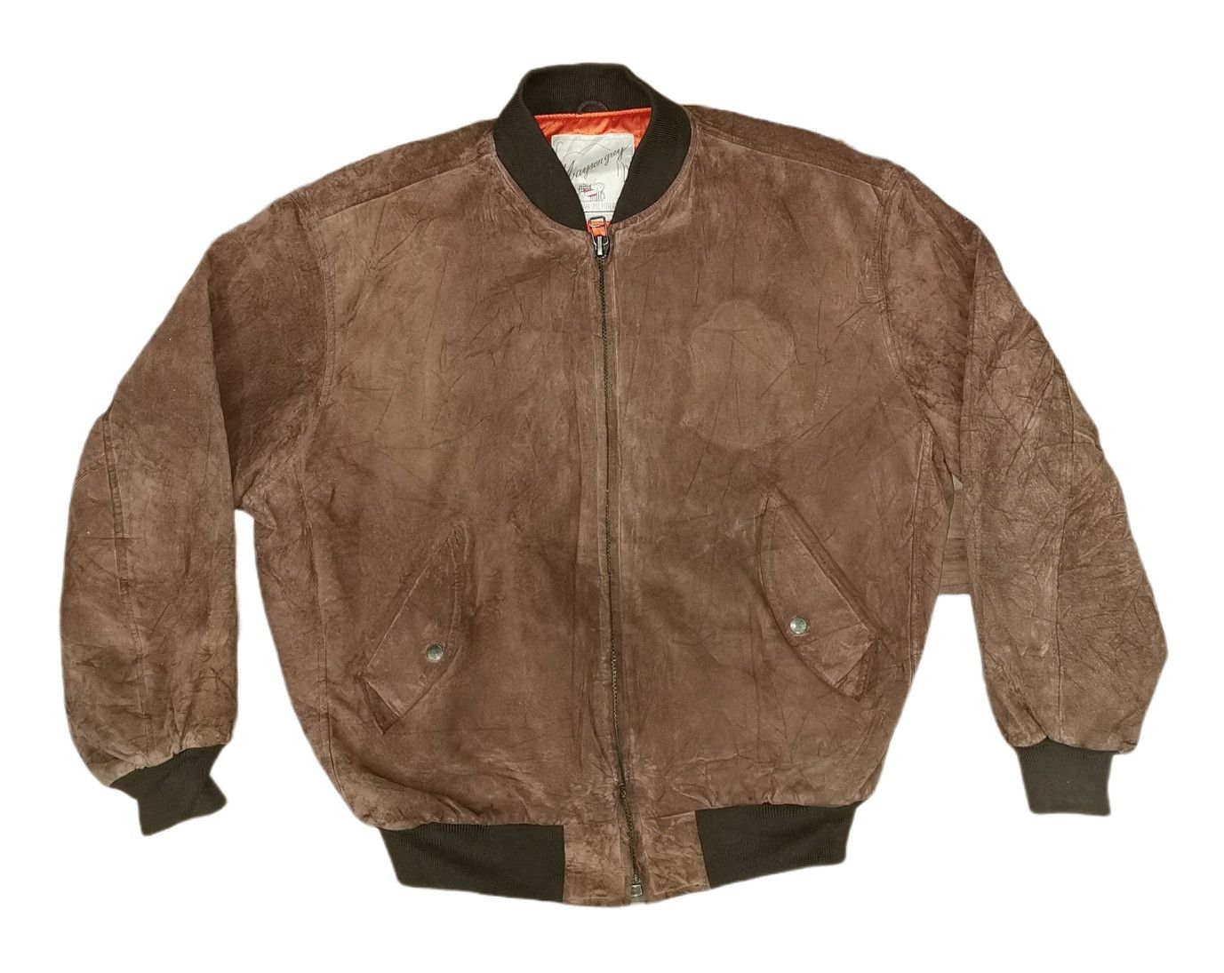 Other Mayson Grey Leather Varsity Jacket Size US L / EU 52-54 / 3 - 2 Thumbnail