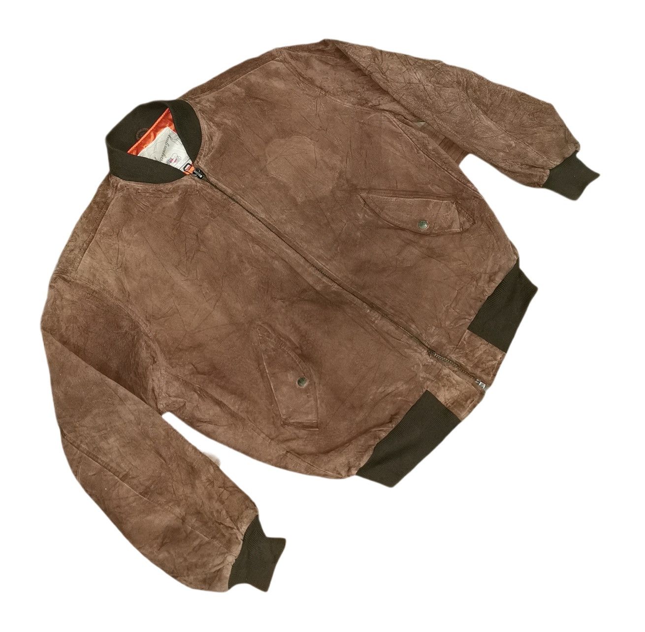 Other Mayson Grey Leather Varsity Jacket Size US L / EU 52-54 / 3 - 4 Thumbnail