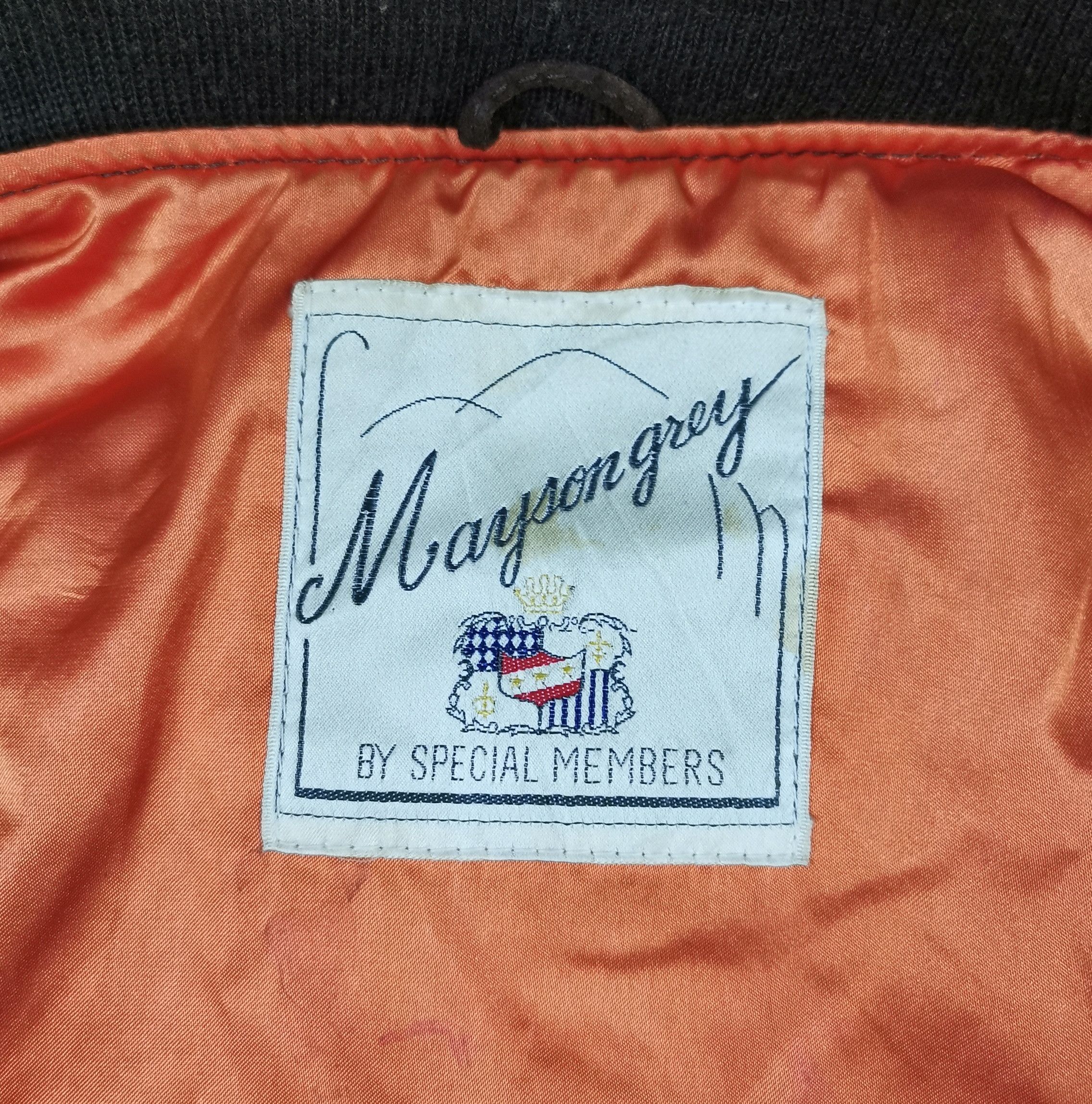 Other Mayson Grey Leather Varsity Jacket Size US L / EU 52-54 / 3 - 10 Thumbnail
