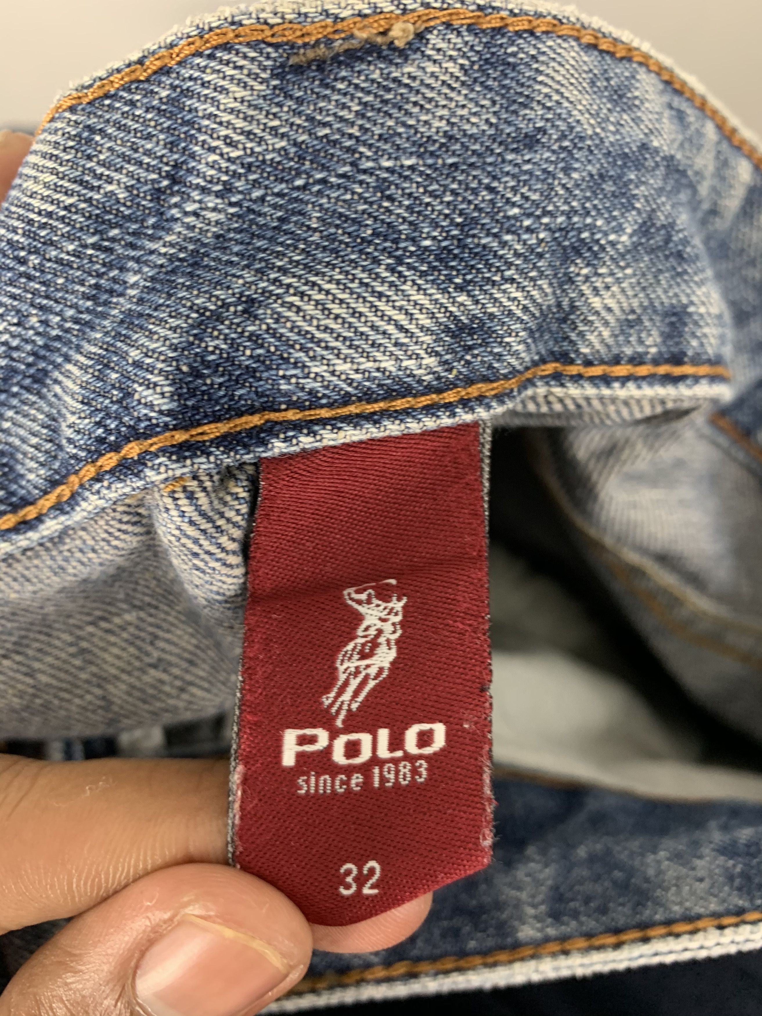 Polo Ralph Lauren 💥BUMP💥Polo Ralph Lauren Distressed Denim Japanese Branded Size US 32 / EU 48 - 15 Thumbnail
