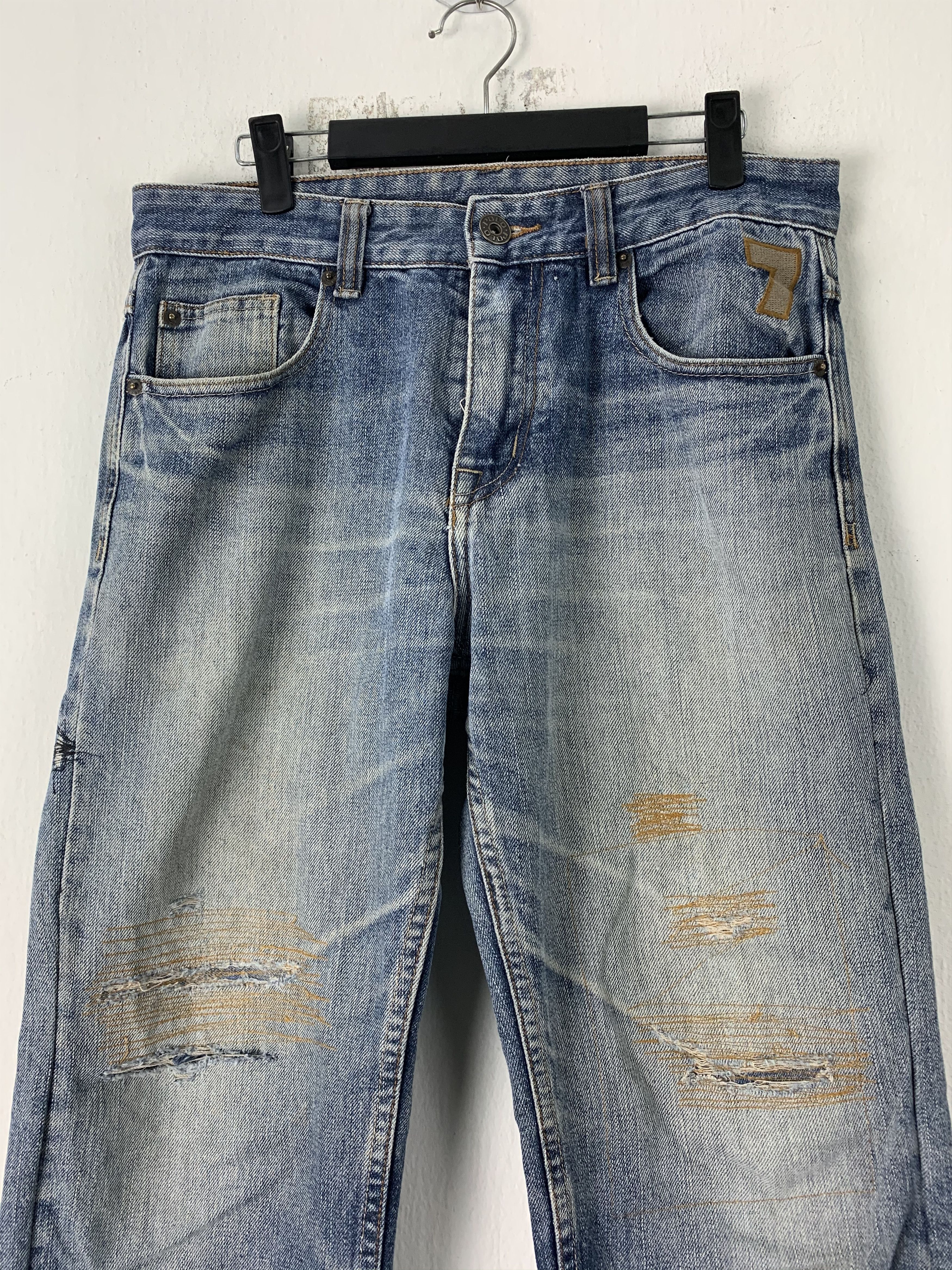 Polo Ralph Lauren 💥BUMP💥Polo Ralph Lauren Distressed Denim Japanese Branded Size US 32 / EU 48 - 2 Thumbnail