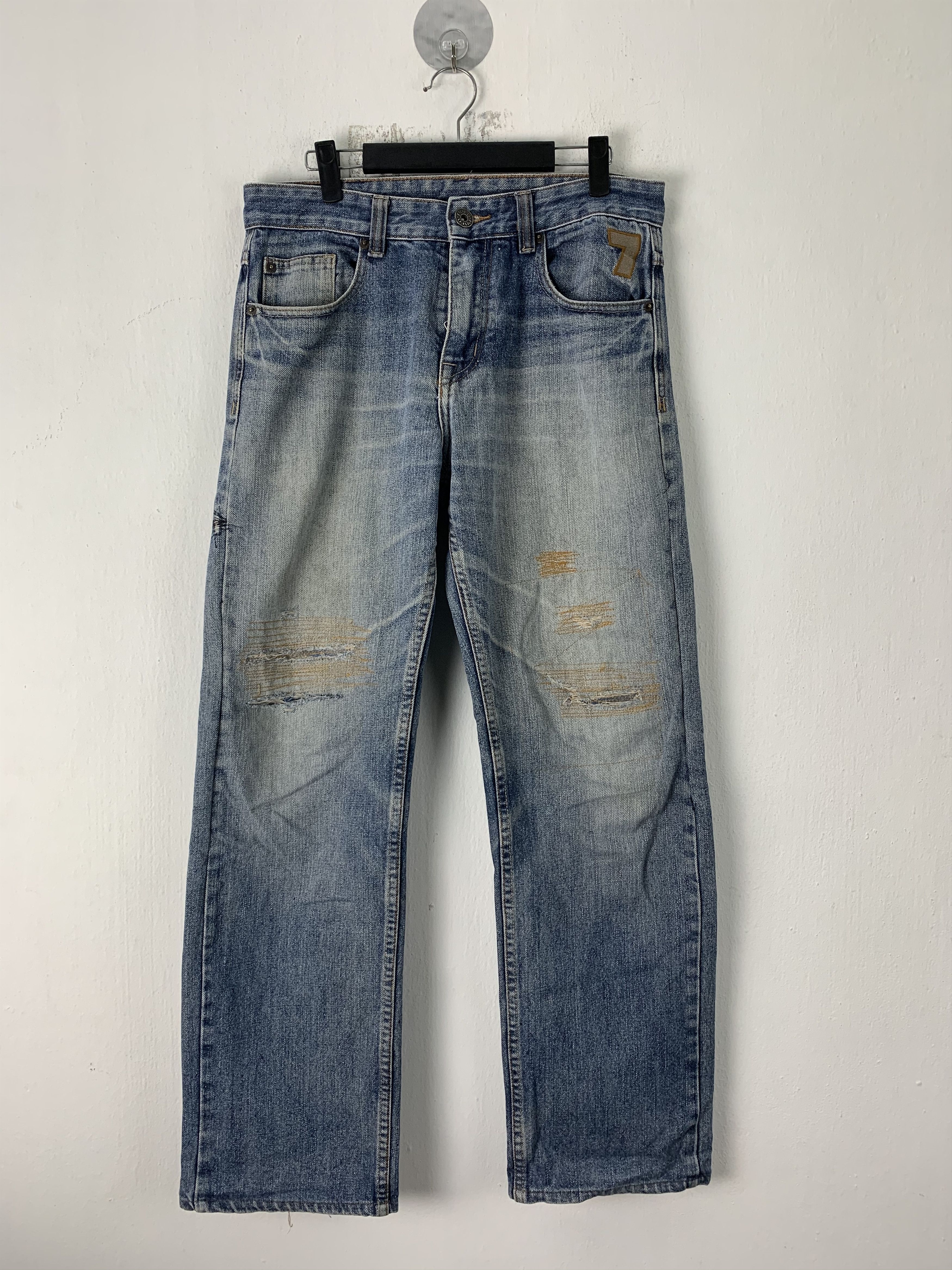 Polo Ralph Lauren 💥BUMP💥Polo Ralph Lauren Distressed Denim Japanese Branded Size US 32 / EU 48 - 1 Thumbnail