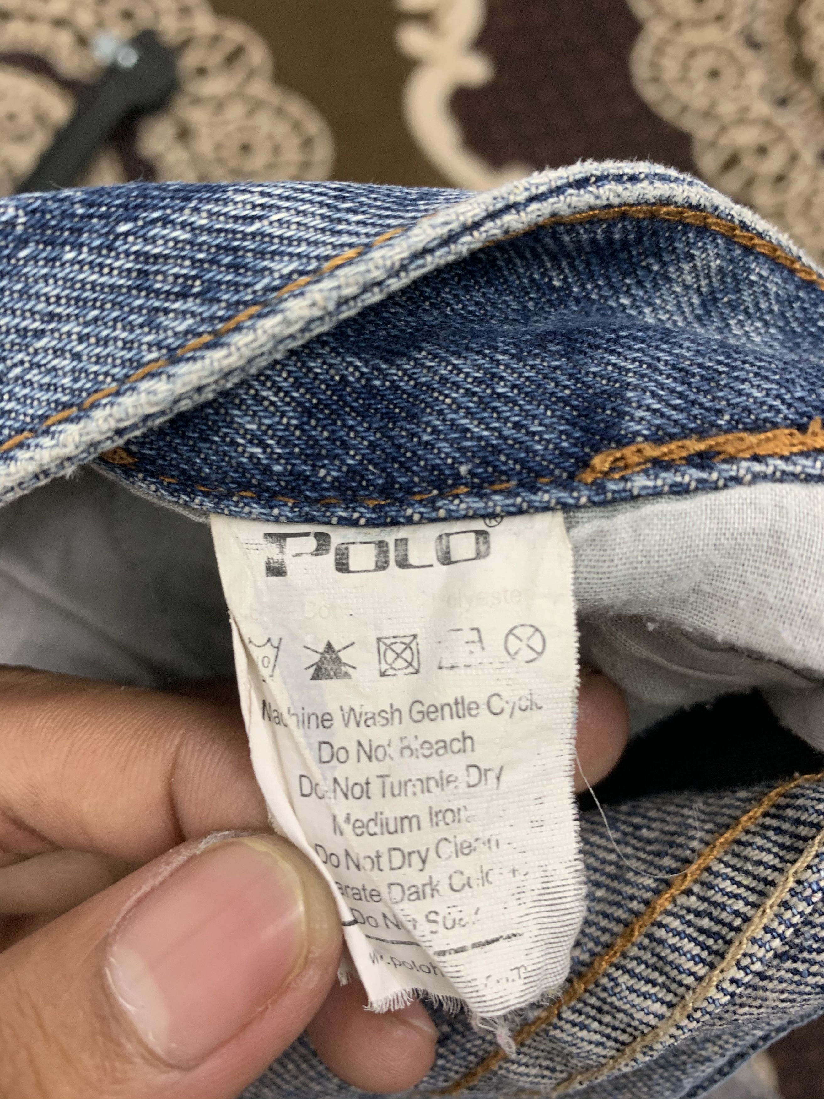 Polo Ralph Lauren 💥BUMP💥Polo Ralph Lauren Distressed Denim Japanese Branded Size US 32 / EU 48 - 16 Thumbnail