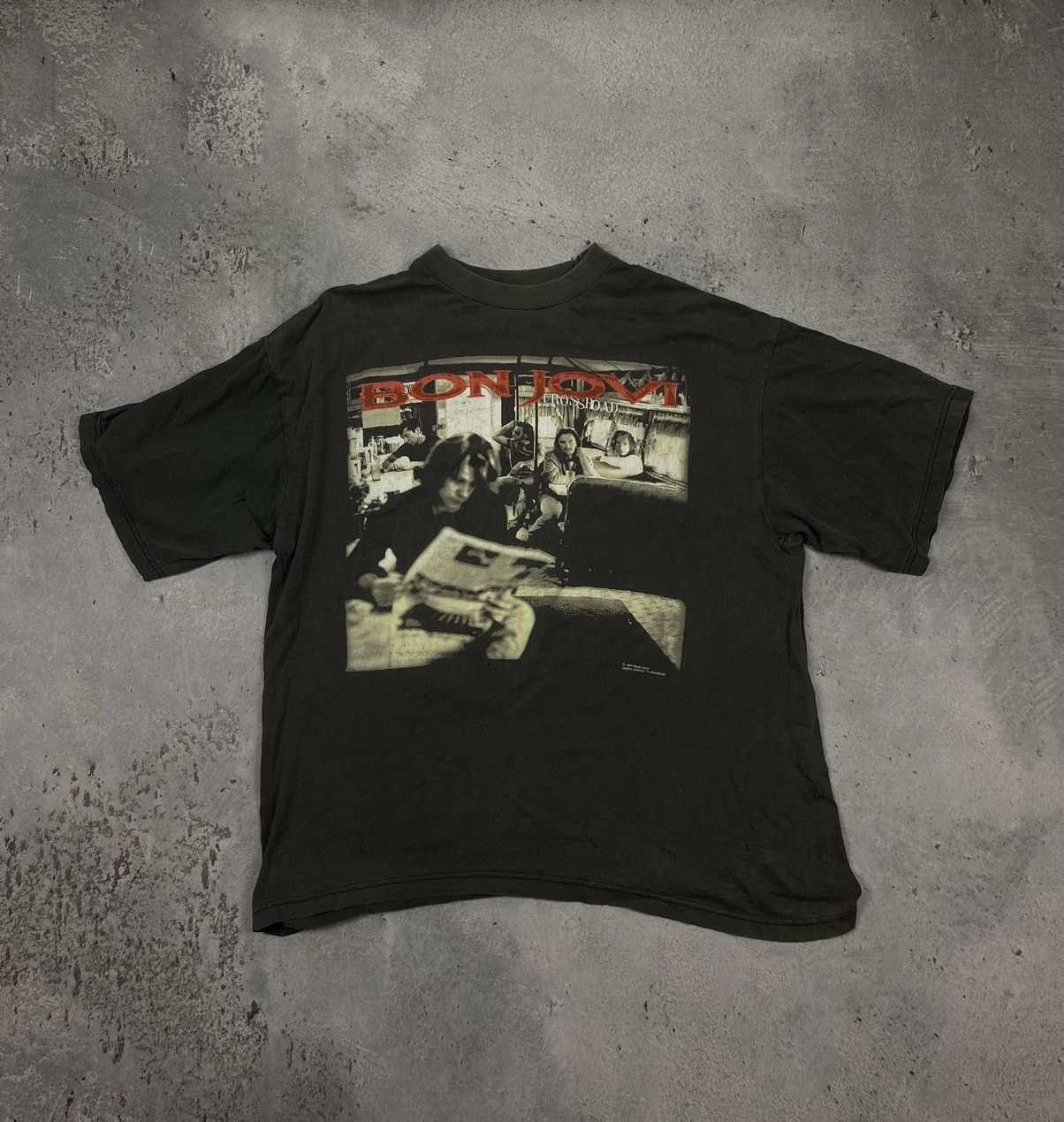 Bon Jovi Bon Jovi 1995 Cross road t shirt Size US XL / EU 56 / 4 - 1 Thumbnail