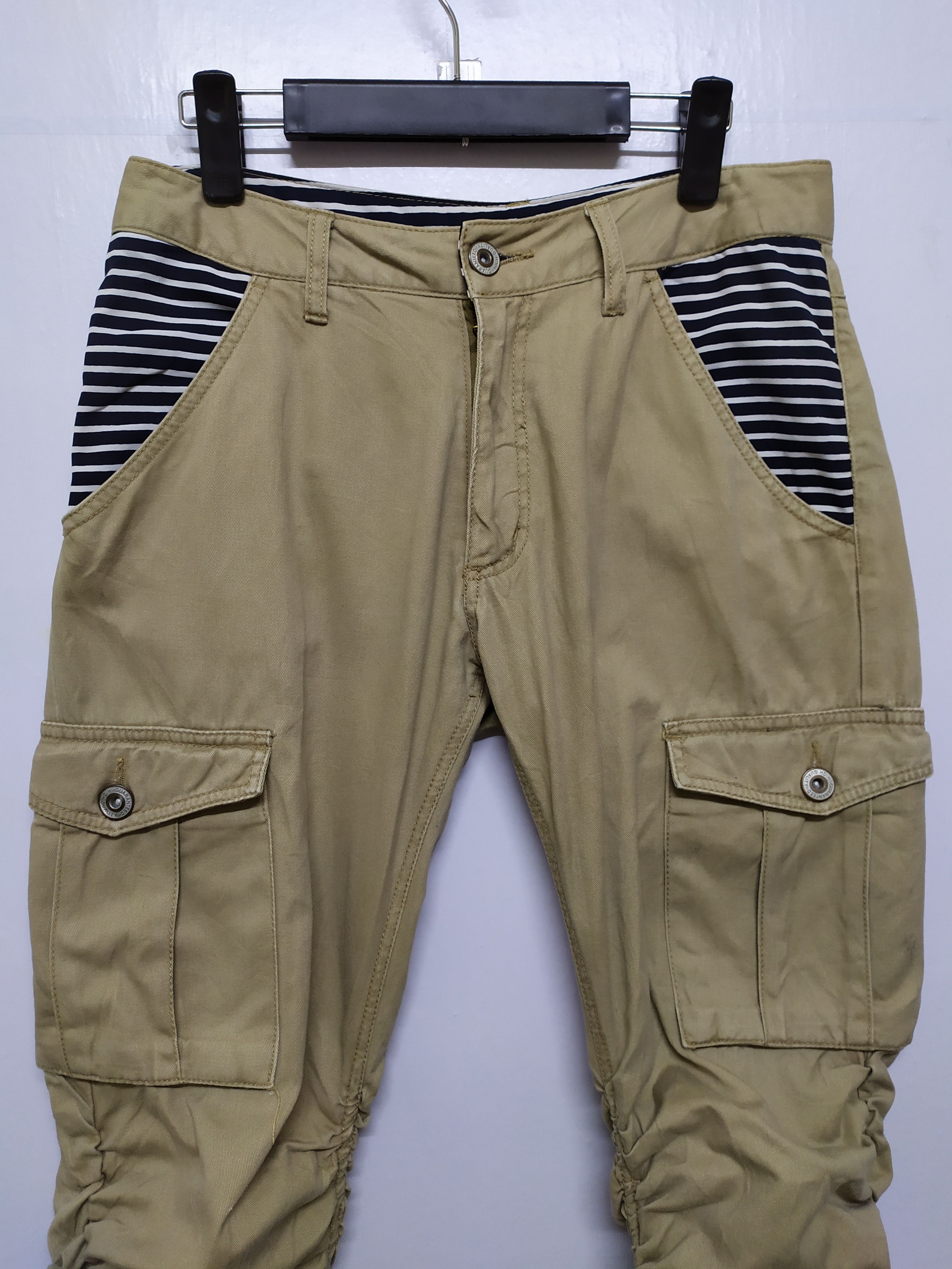 Japanese Brand VINTAGE PUNK STYLE SPRING LEG CARGO PANTS Size US 30 / EU 46 - 4 Thumbnail