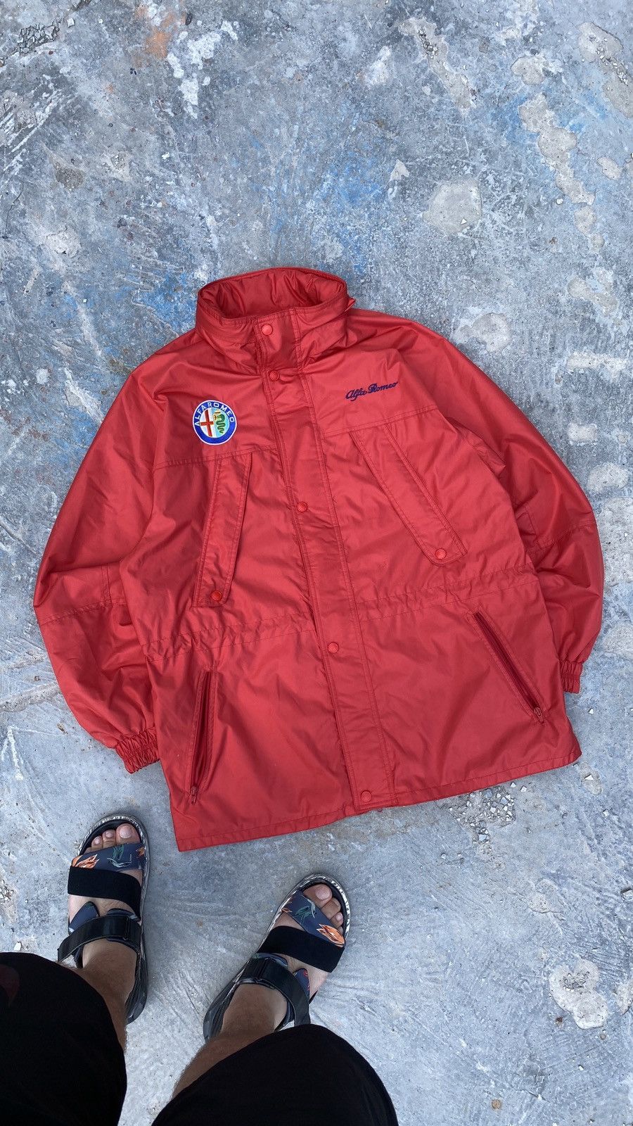 Ferrari Vintage Alfa Romeo Corse Racing Parka Jacket F 1 Size US L / EU 52-54 / 3 - 2 Thumbnail
