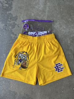 Warren Lotas Black Lakers Mesh Shorts – On The Arm