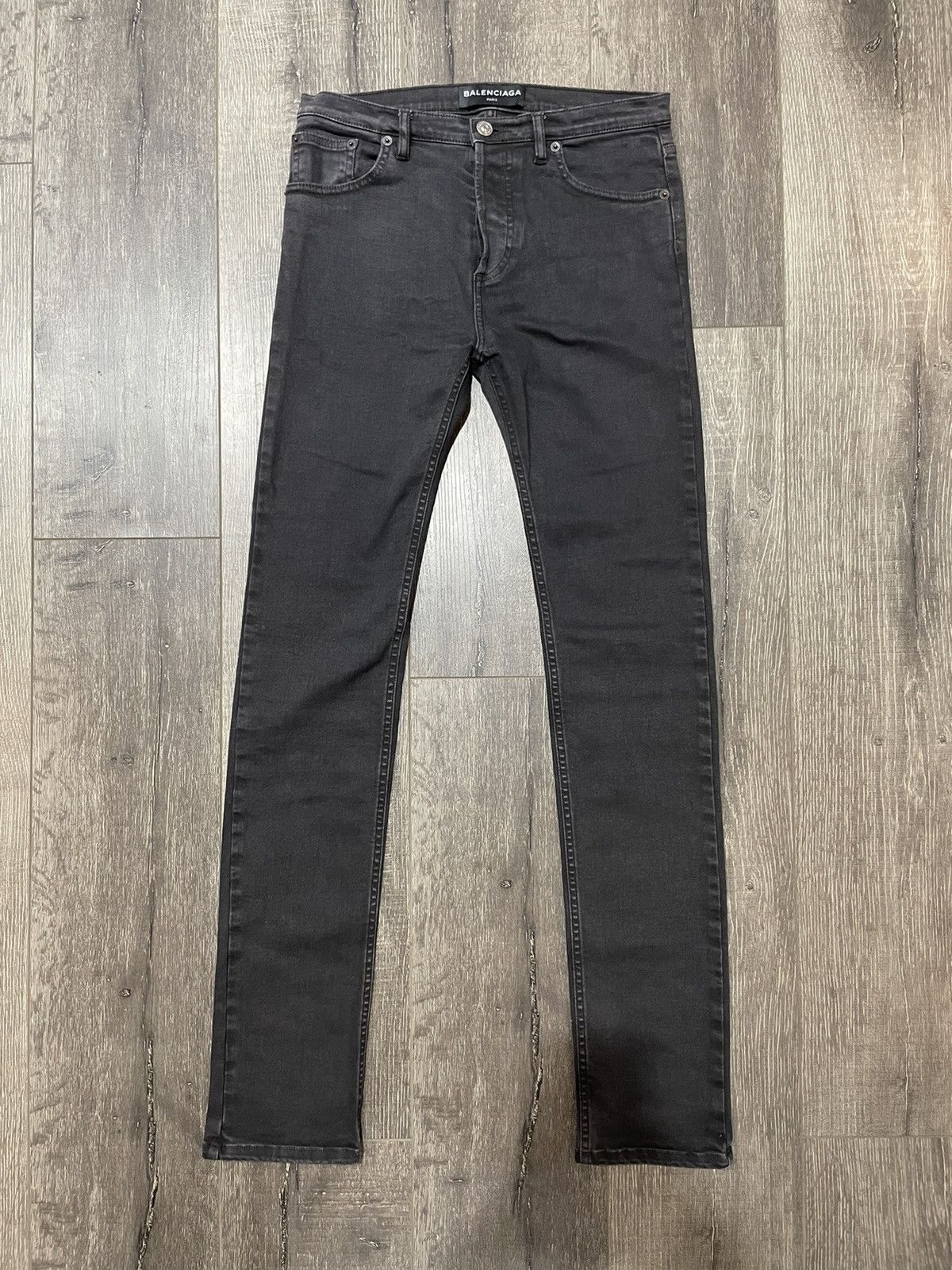 Balenciaga BALENCIAGA SkinnyJeans Denim Pants Washed Black Size US 28 / EU 44 - 1 Thumbnail