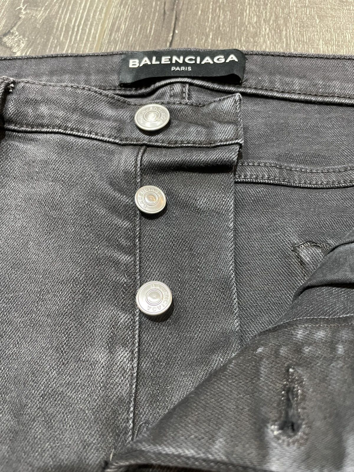Balenciaga BALENCIAGA SkinnyJeans Denim Pants Washed Black Size US 28 / EU 44 - 5 Thumbnail