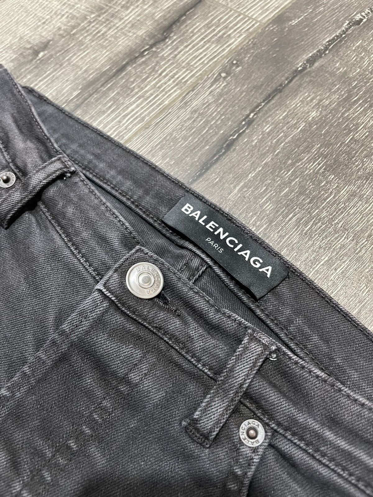 Balenciaga BALENCIAGA SkinnyJeans Denim Pants Washed Black Size US 28 / EU 44 - 3 Thumbnail