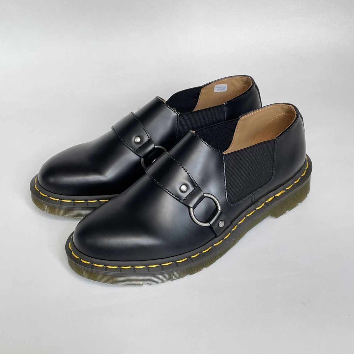 Comme des Garcons × Dr. Martens Black Leather ‘Harvey’ Strap Shoes Size US 7.5 / EU 40-41 - 3 Thumbnail