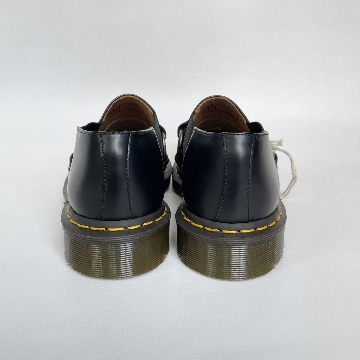 Comme des Garcons × Dr. Martens Black Leather ‘Harvey’ Strap Shoes Size US 7.5 / EU 40-41 - 11 Thumbnail