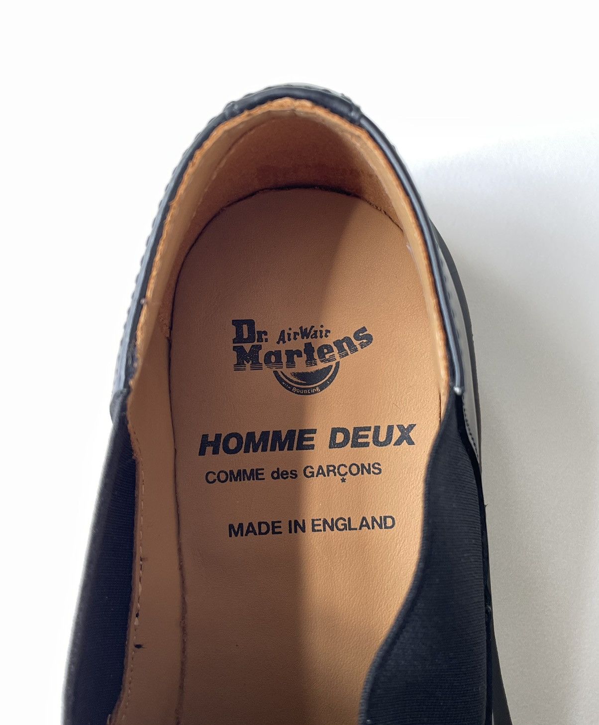 Comme des Garcons × Dr. Martens Black Leather ‘Harvey’ Strap Shoes Size US 7.5 / EU 40-41 - 9 Thumbnail