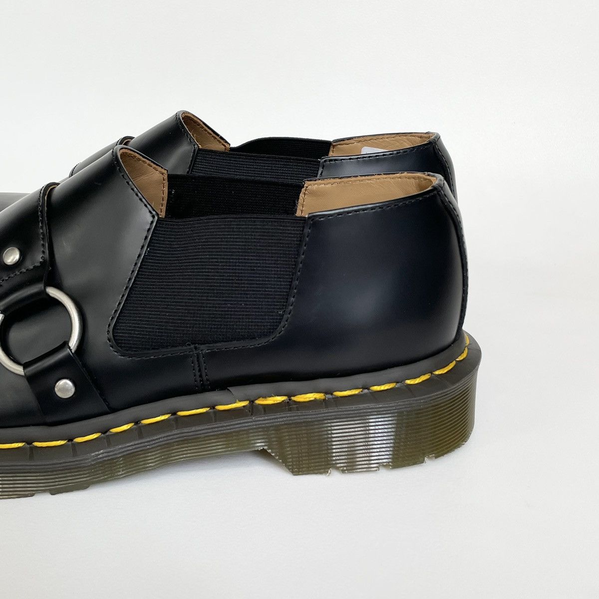 Comme des Garcons × Dr. Martens Black Leather ‘Harvey’ Strap Shoes Size US 7.5 / EU 40-41 - 5 Thumbnail