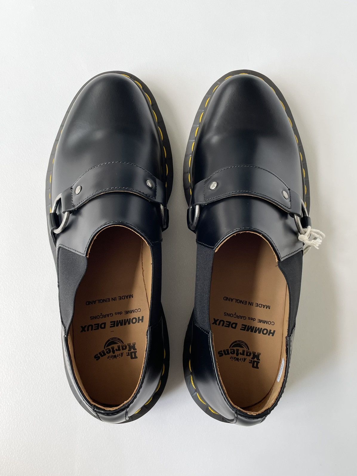 Comme des Garcons × Dr. Martens Black Leather ‘Harvey’ Strap Shoes Size US 7.5 / EU 40-41 - 8 Thumbnail