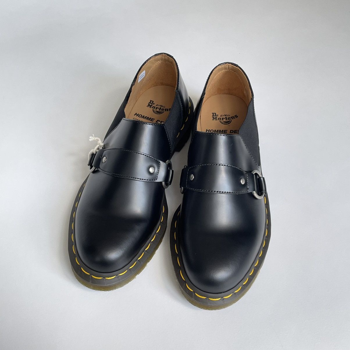 Comme des Garcons × Dr. Martens Black Leather ‘Harvey’ Strap Shoes Size US 7.5 / EU 40-41 - 6 Thumbnail