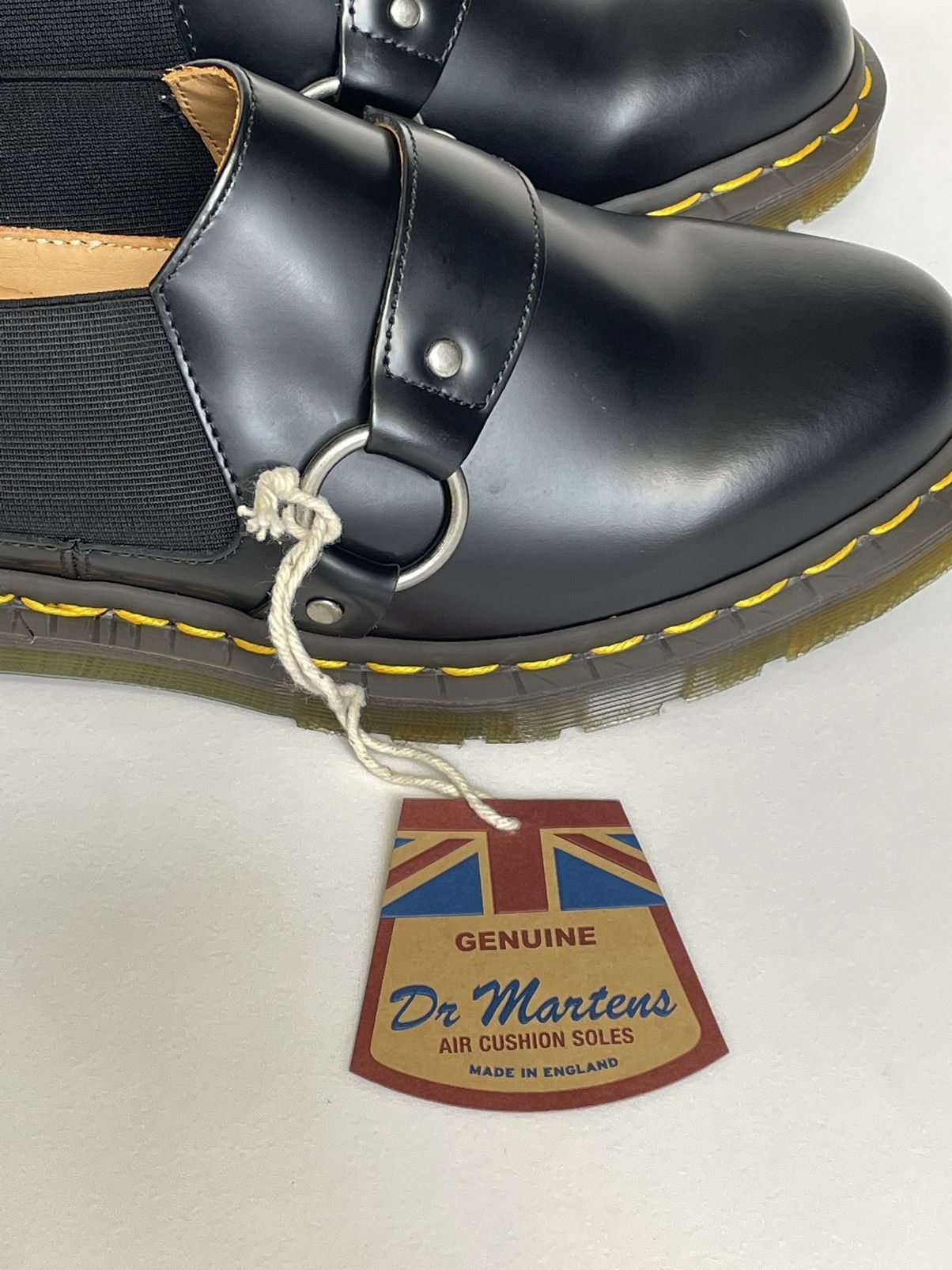 Comme des Garcons × Dr. Martens Black Leather ‘Harvey’ Strap Shoes Size US 7.5 / EU 40-41 - 14 Thumbnail