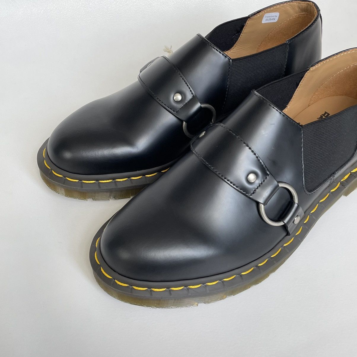Comme des Garcons × Dr. Martens Black Leather ‘Harvey’ Strap Shoes Size US 7.5 / EU 40-41 - 4 Thumbnail
