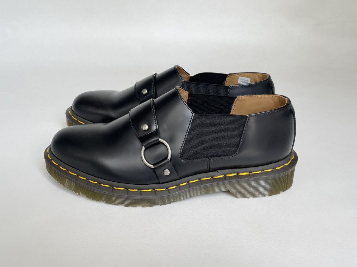 Comme des Garcons × Dr. Martens Black Leather ‘Harvey’ Strap Shoes Size US 7.5 / EU 40-41 - 2 Thumbnail