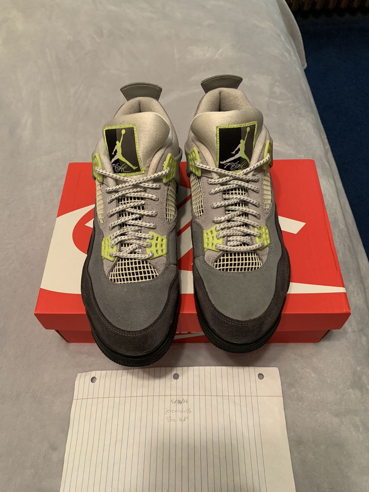 Jordan Brand Jordan 4 Retro SE Neon 95 Size 10.5 Size US 10.5 / EU 43-44 - 8 Thumbnail