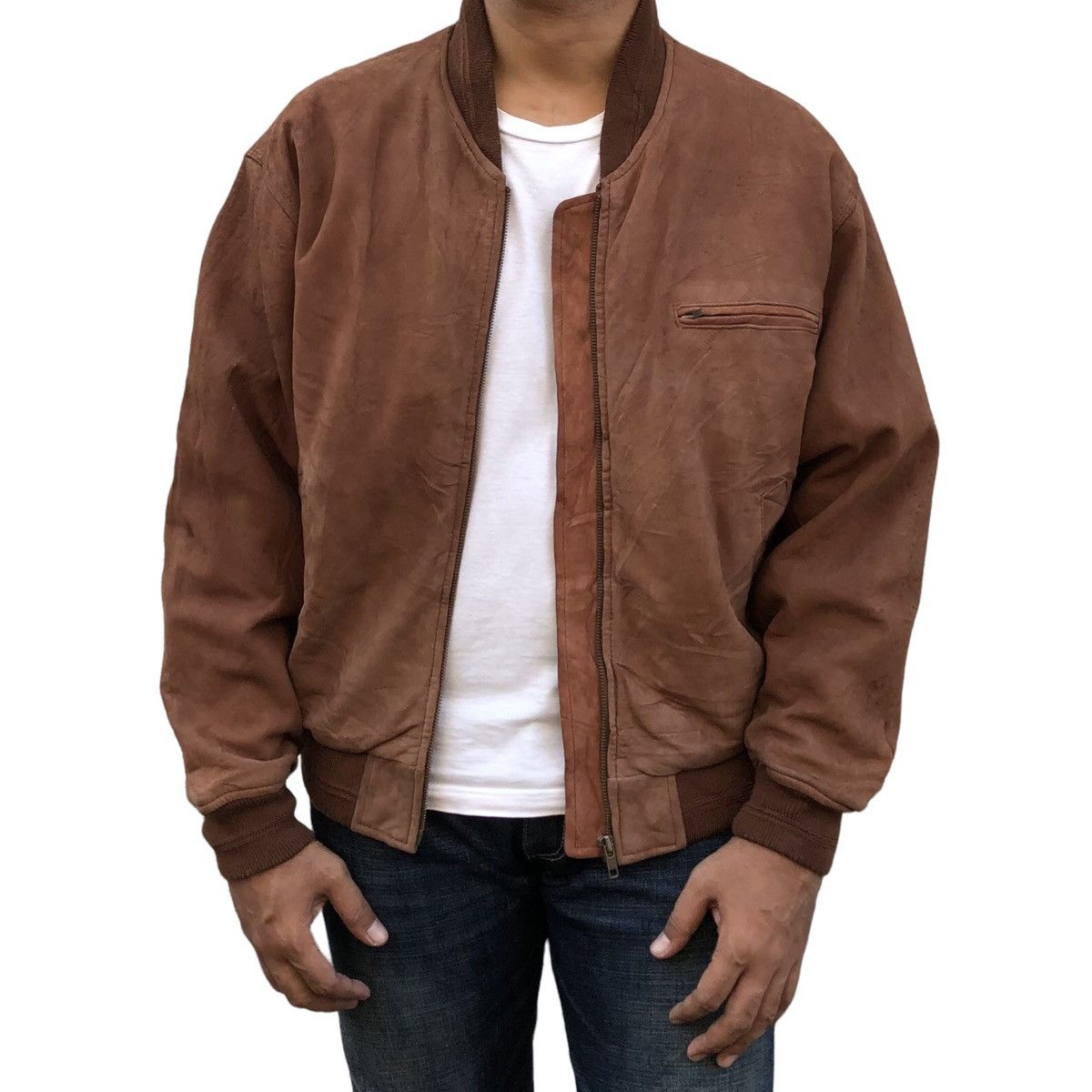 Vintage 🔥Vintage Ashville Sheepskin Bomber Jacket Size US M / EU 48-50 / 2 - 1 Thumbnail