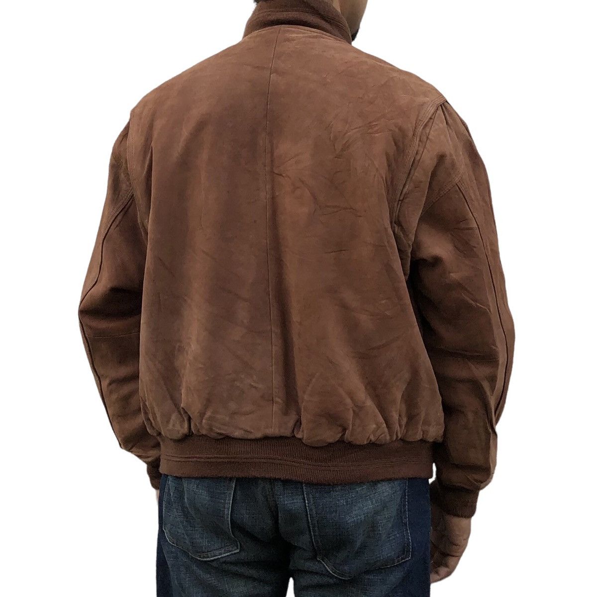Vintage 🔥Vintage Ashville Sheepskin Bomber Jacket Size US M / EU 48-50 / 2 - 2 Thumbnail