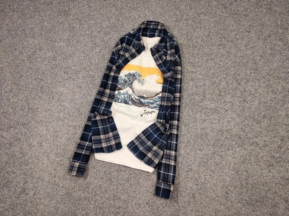 Flannel Vintage Flannel Shirt Travis Scott Style Streetwear Hype Size US M / EU 48-50 / 2 - 3 Thumbnail