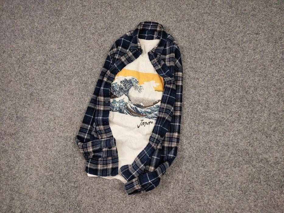 Flannel Vintage Flannel Shirt Travis Scott Style Streetwear Hype Size US M / EU 48-50 / 2 - 9 Thumbnail