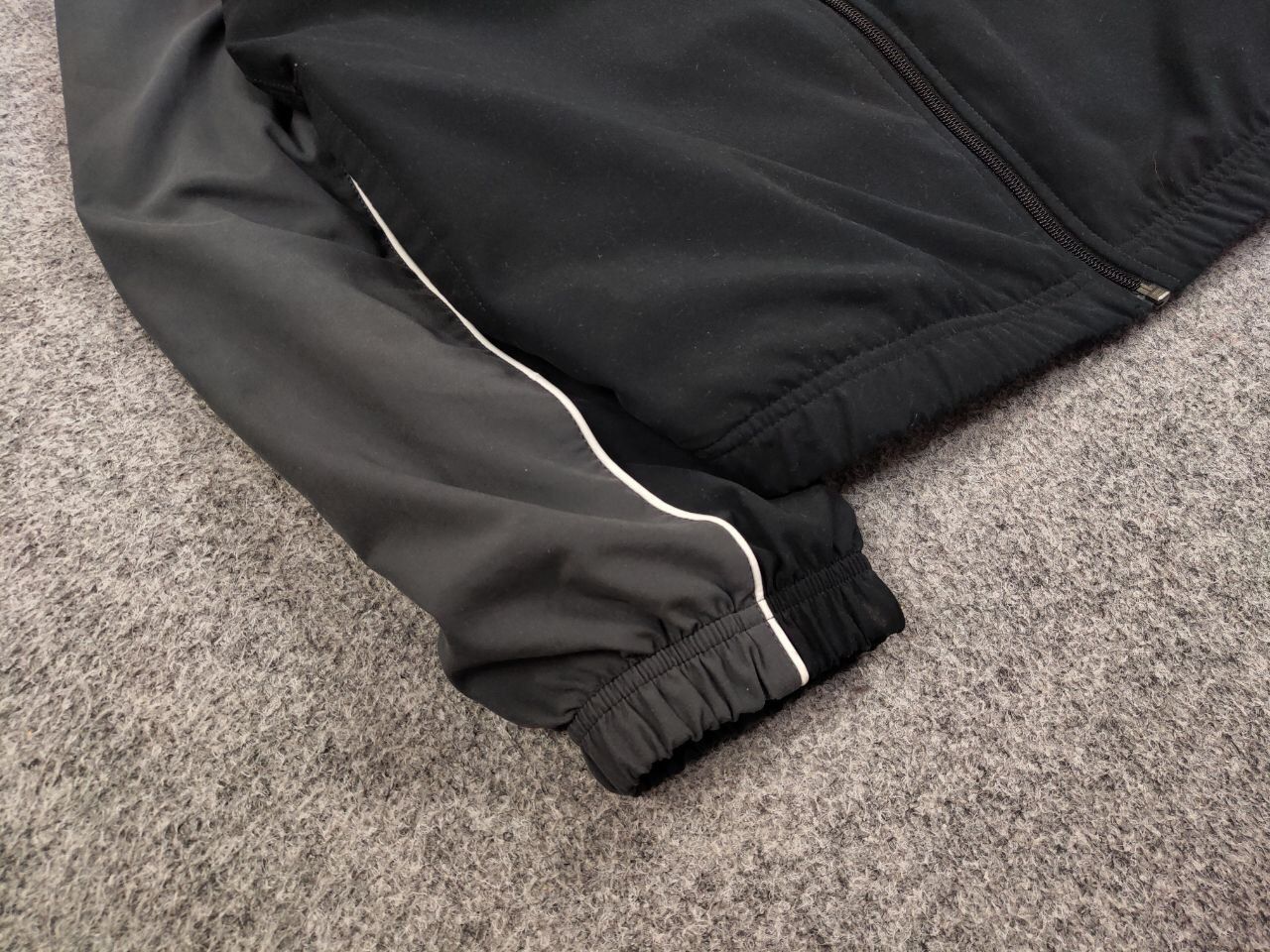 Nike Vintage Y2K Nike Swoosh Black Drill Lightweight Track Jacket Size US XL / EU 56 / 4 - 6 Thumbnail