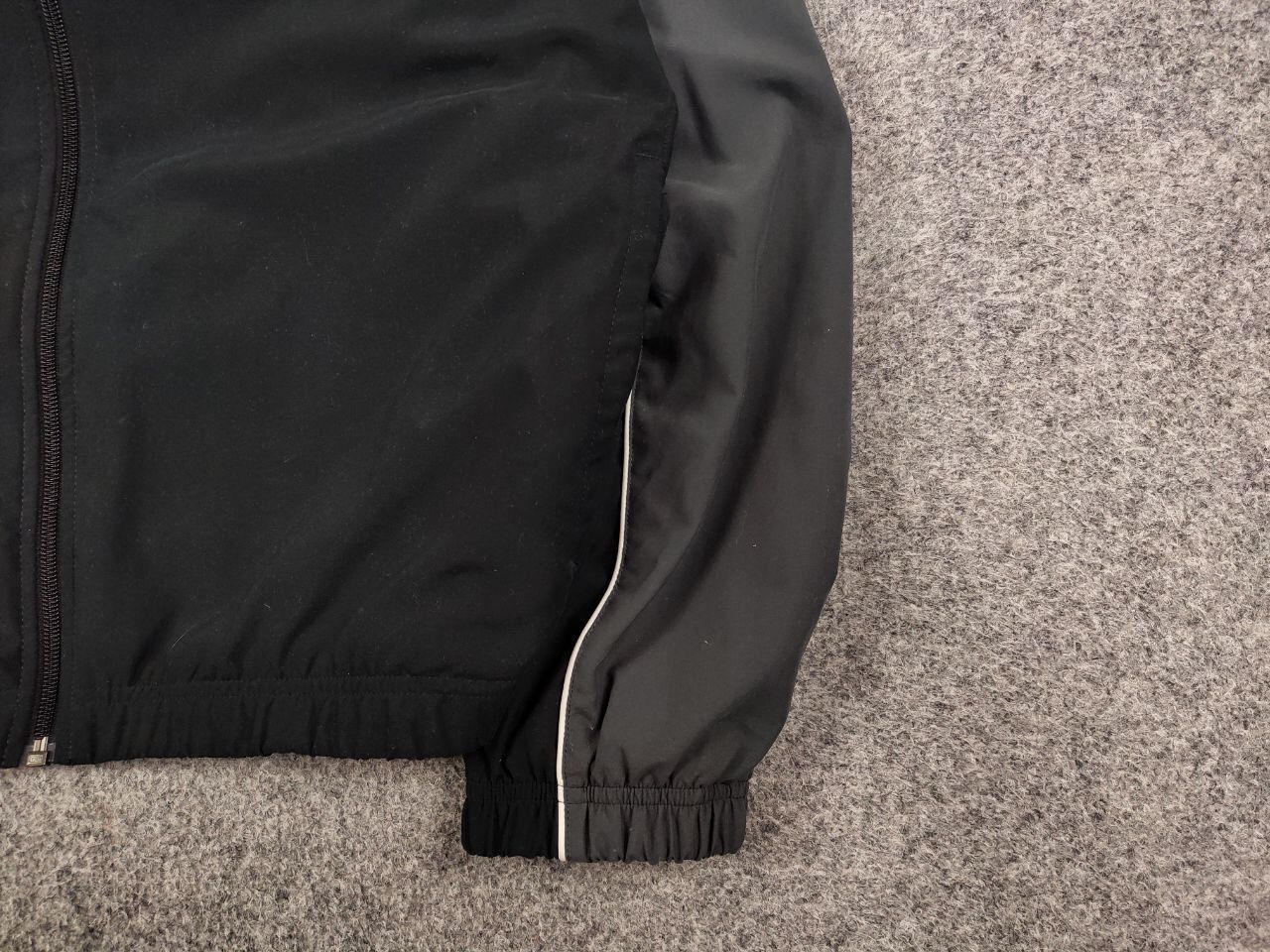 Nike Vintage Y2K Nike Swoosh Black Drill Lightweight Track Jacket Size US XL / EU 56 / 4 - 10 Thumbnail