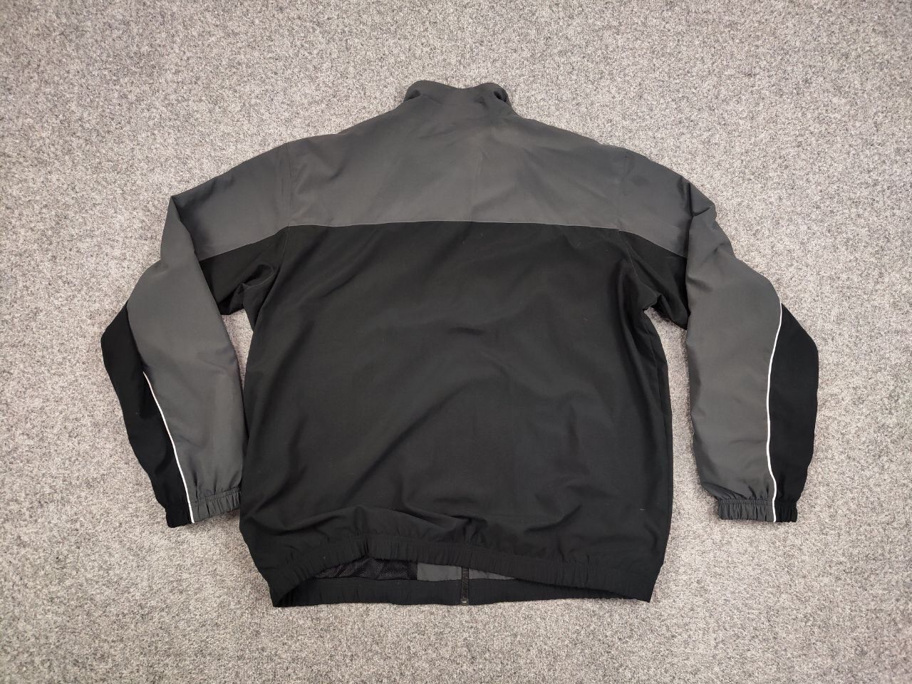 Nike Vintage Y2K Nike Swoosh Black Drill Lightweight Track Jacket Size US XL / EU 56 / 4 - 17 Thumbnail