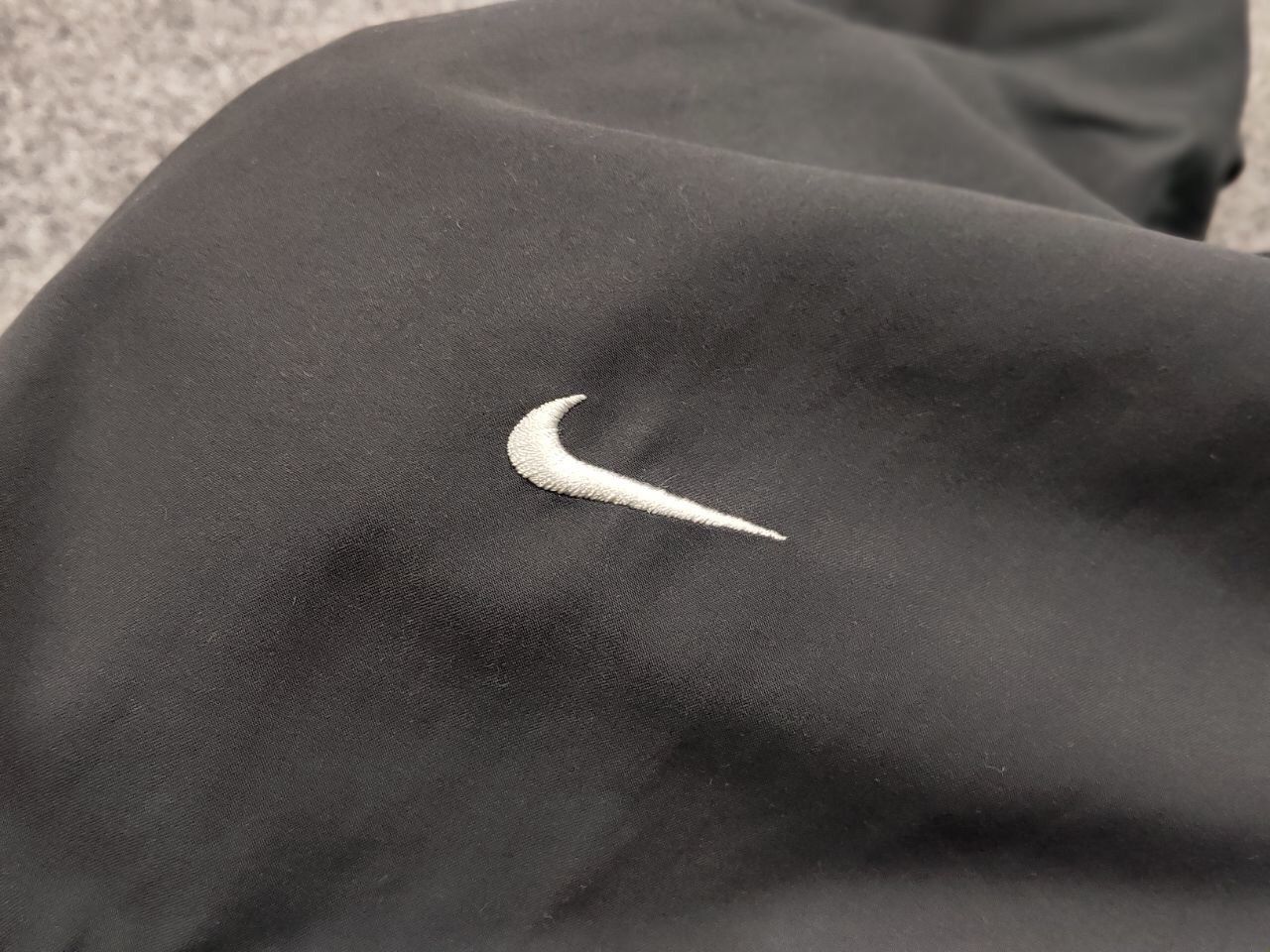 Nike Vintage Y2K Nike Swoosh Black Drill Lightweight Track Jacket Size US XL / EU 56 / 4 - 18 Thumbnail